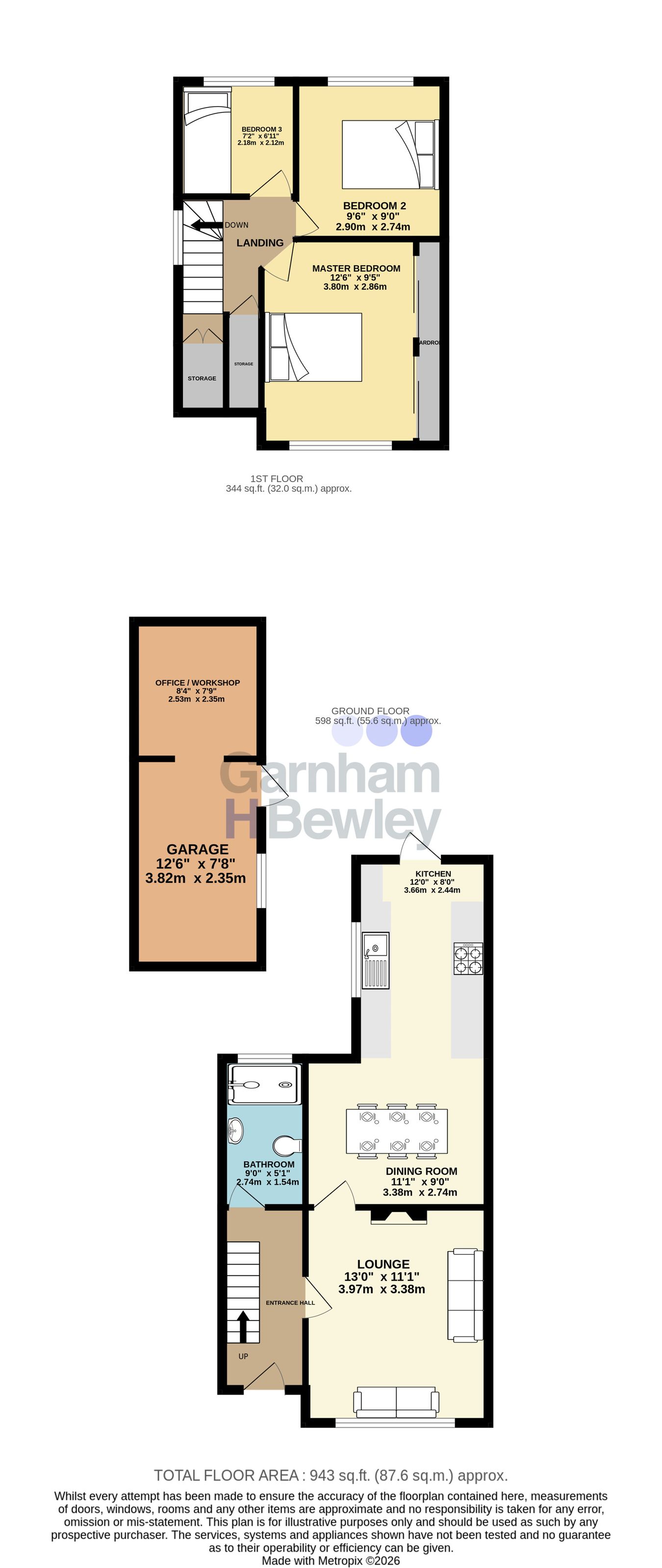 52, Buckhurst Way, East Grinstead floorplan