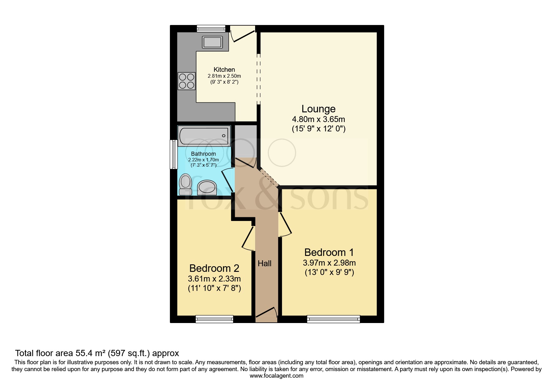 22, Rosemount Close, Seaford floorplan