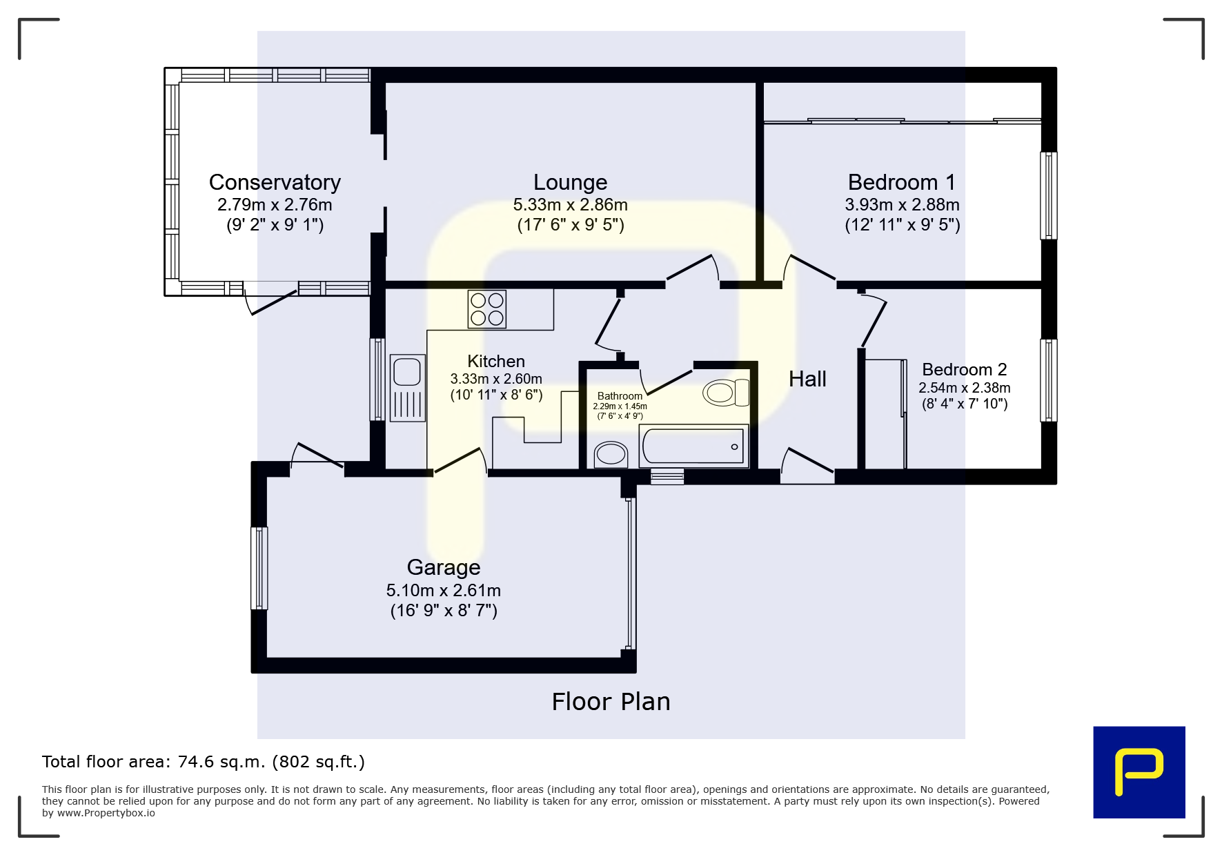 73, North Drive, Hebburn floorplan