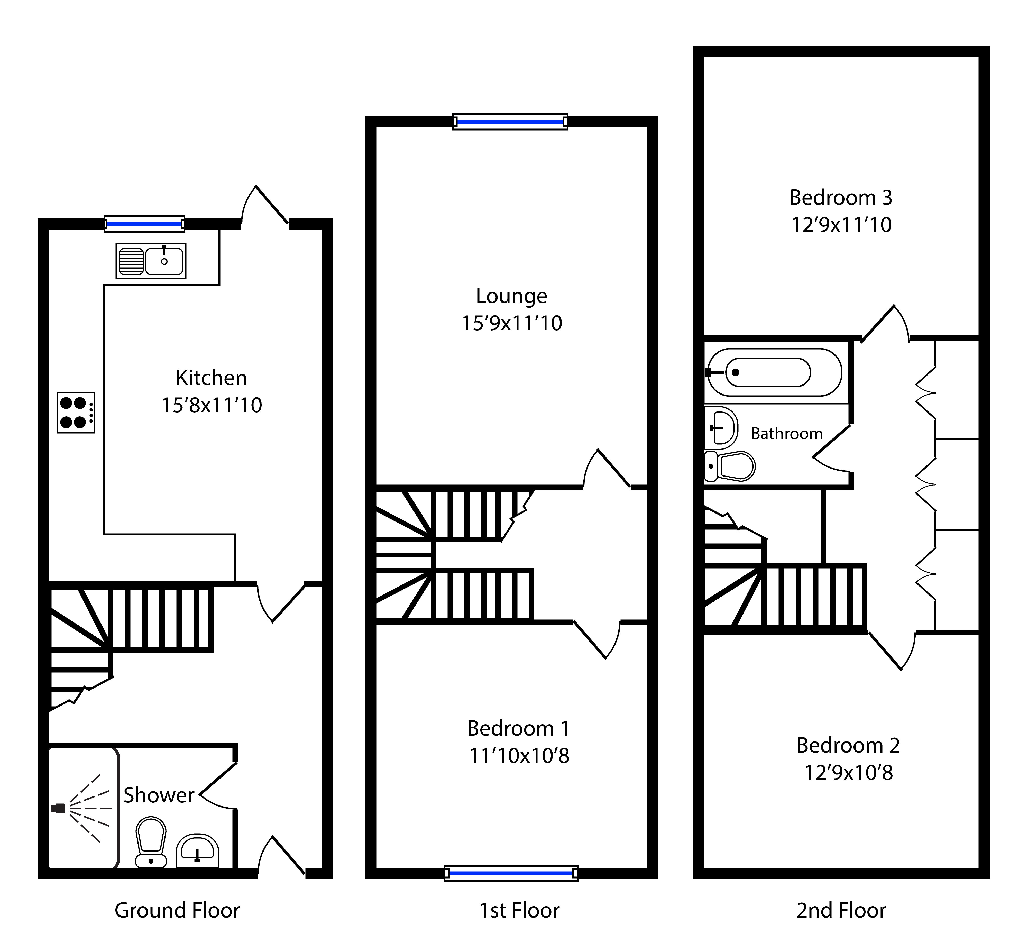 126, Western Avenue, Southall floorplan
