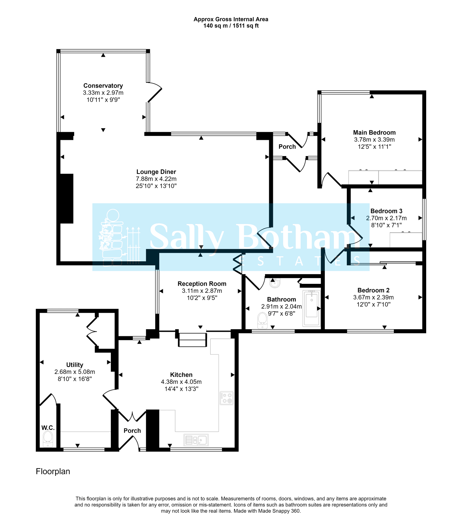 South Bank, Derby Road, Wingerworth, Chesterfield S42, 3 bedroom
