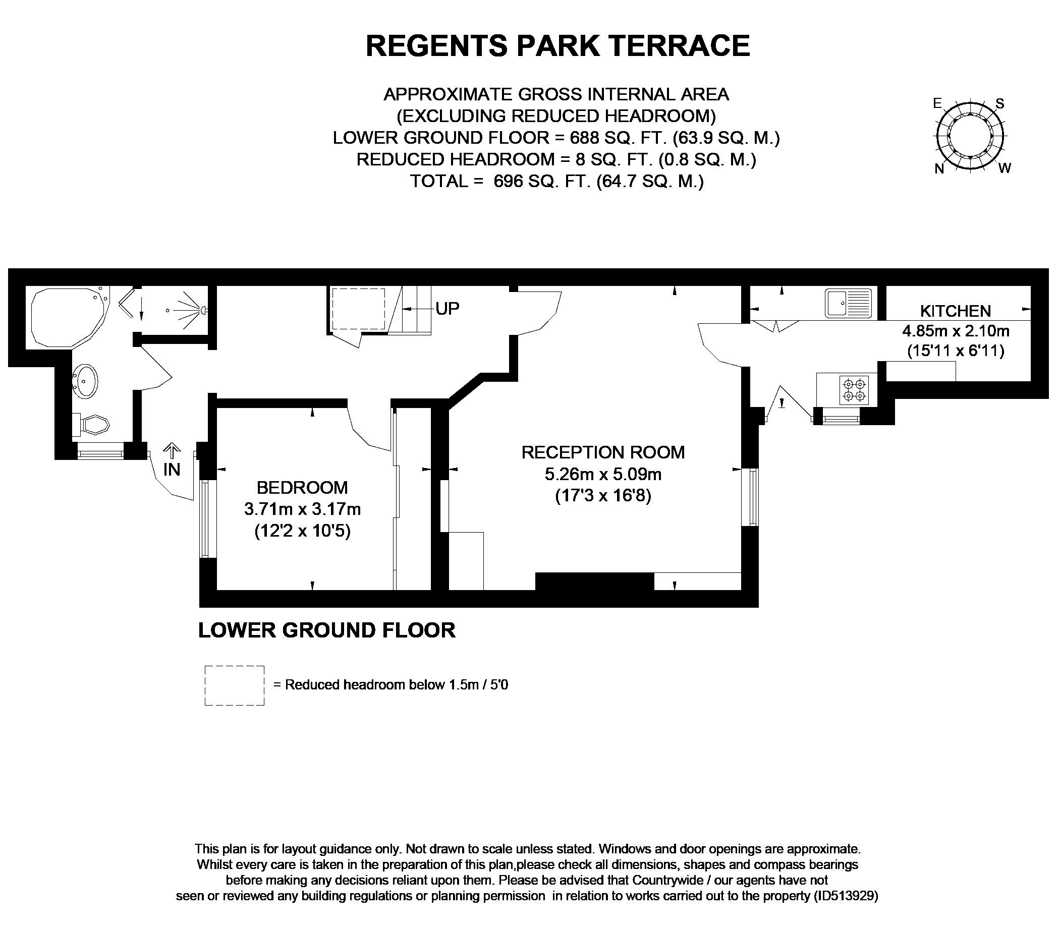 1 Bedrooms Flat to rent in Regents Park Terrace, Regents Park NW1