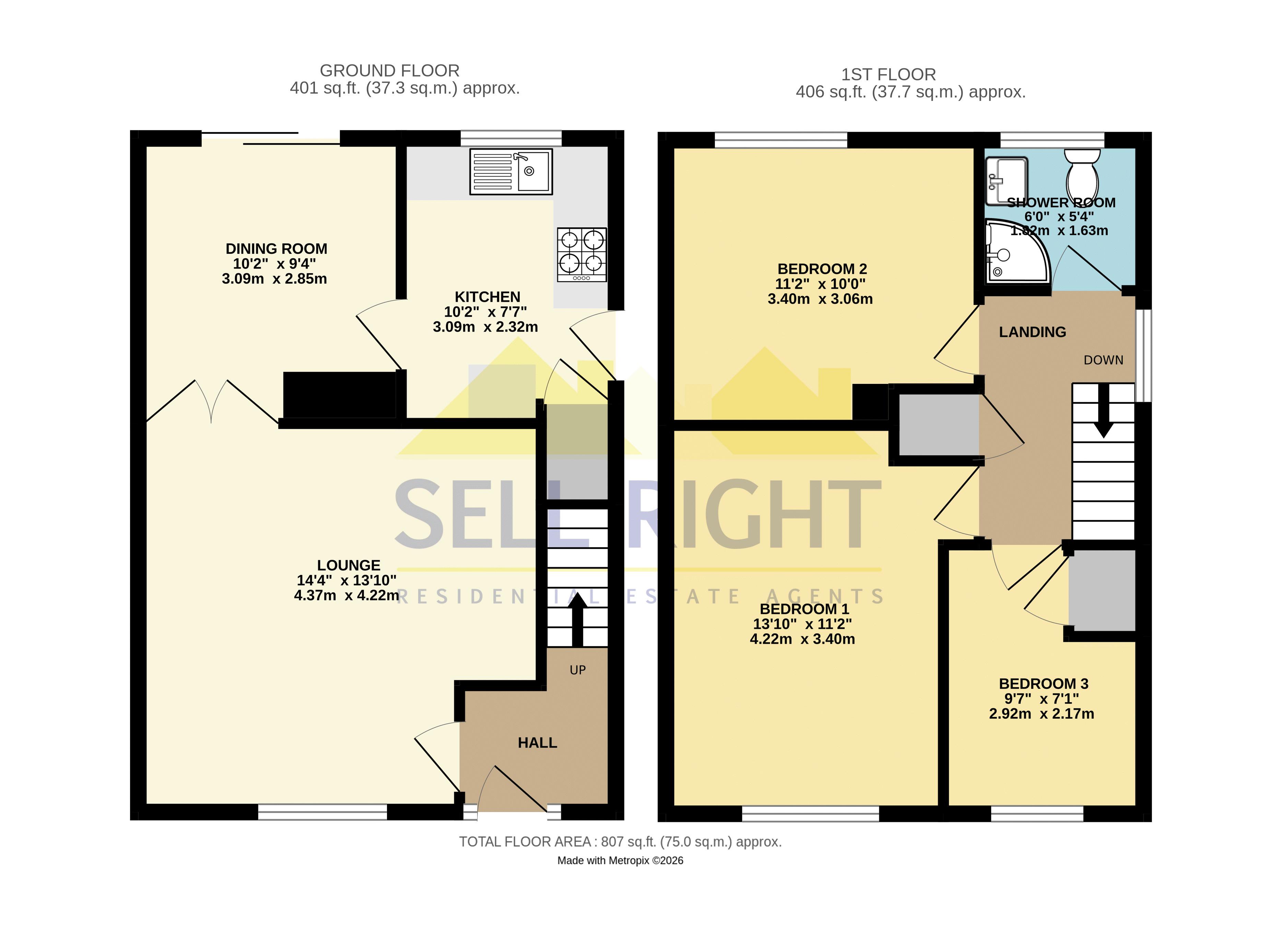 6, Oakfield Crescent, Pontypridd floorplan