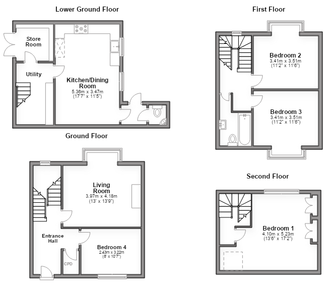121, Osborne Road, Brighton floorplan