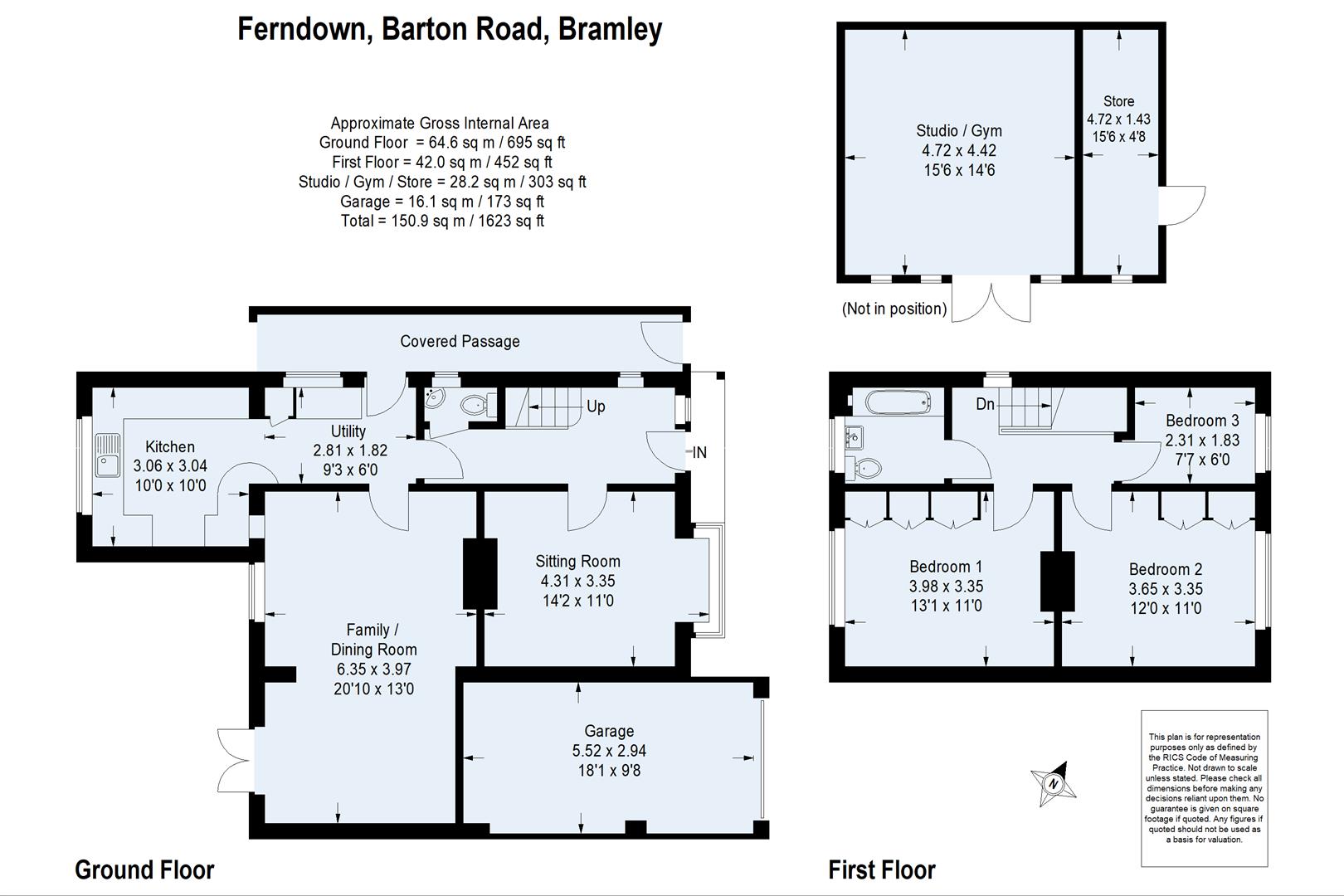 Ferndown, Barton Road, Guildford floorplan