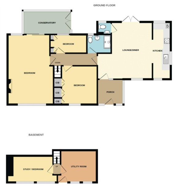 2, Carbes Lane, Cornwall floorplan