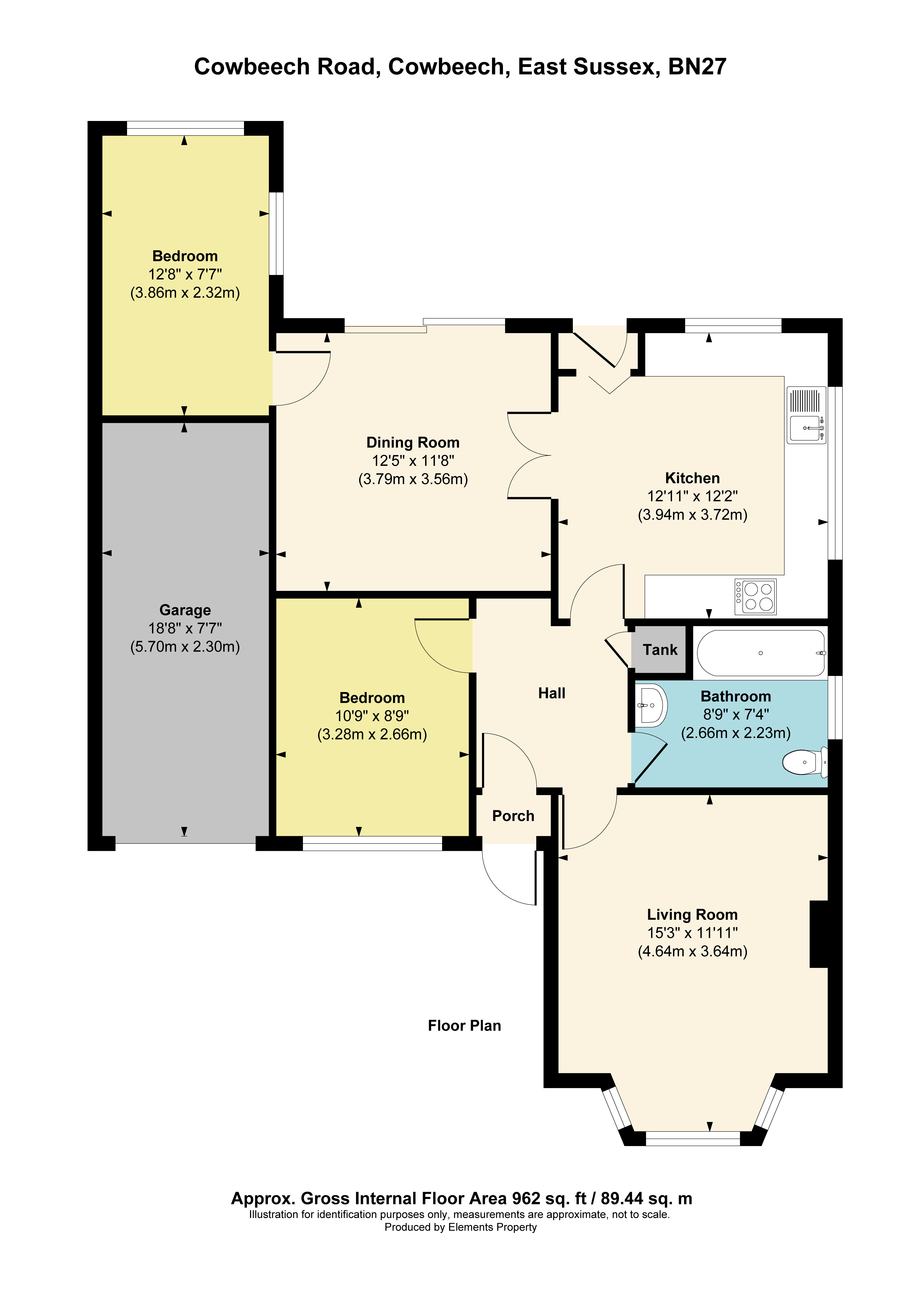 Whingarth,, Cowbeech, Hailsham floorplan