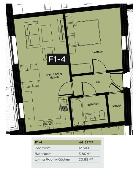 Apartment 7, 6 Camden Drive, Birmingham floorplan