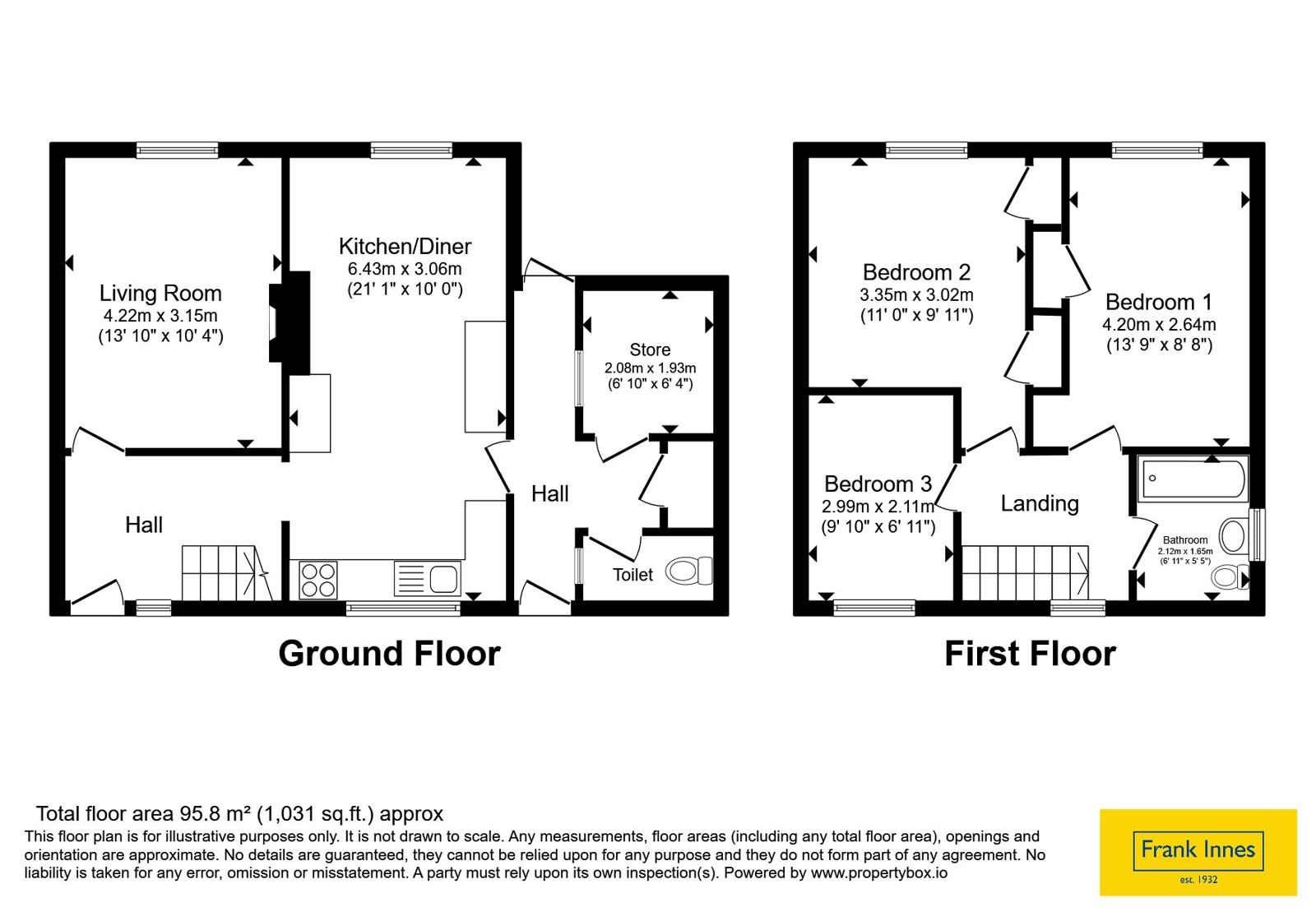 54, Wordsworth Road, Leicestershire floorplan