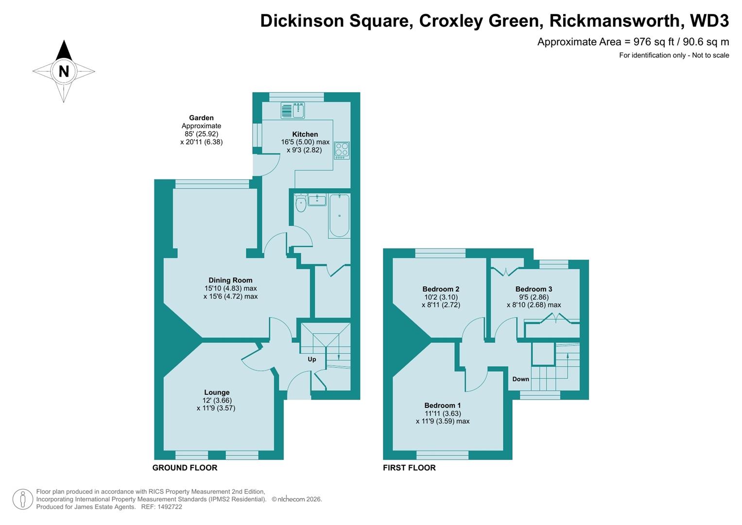 23, Dickinson Square, Rickmansworth floorplan