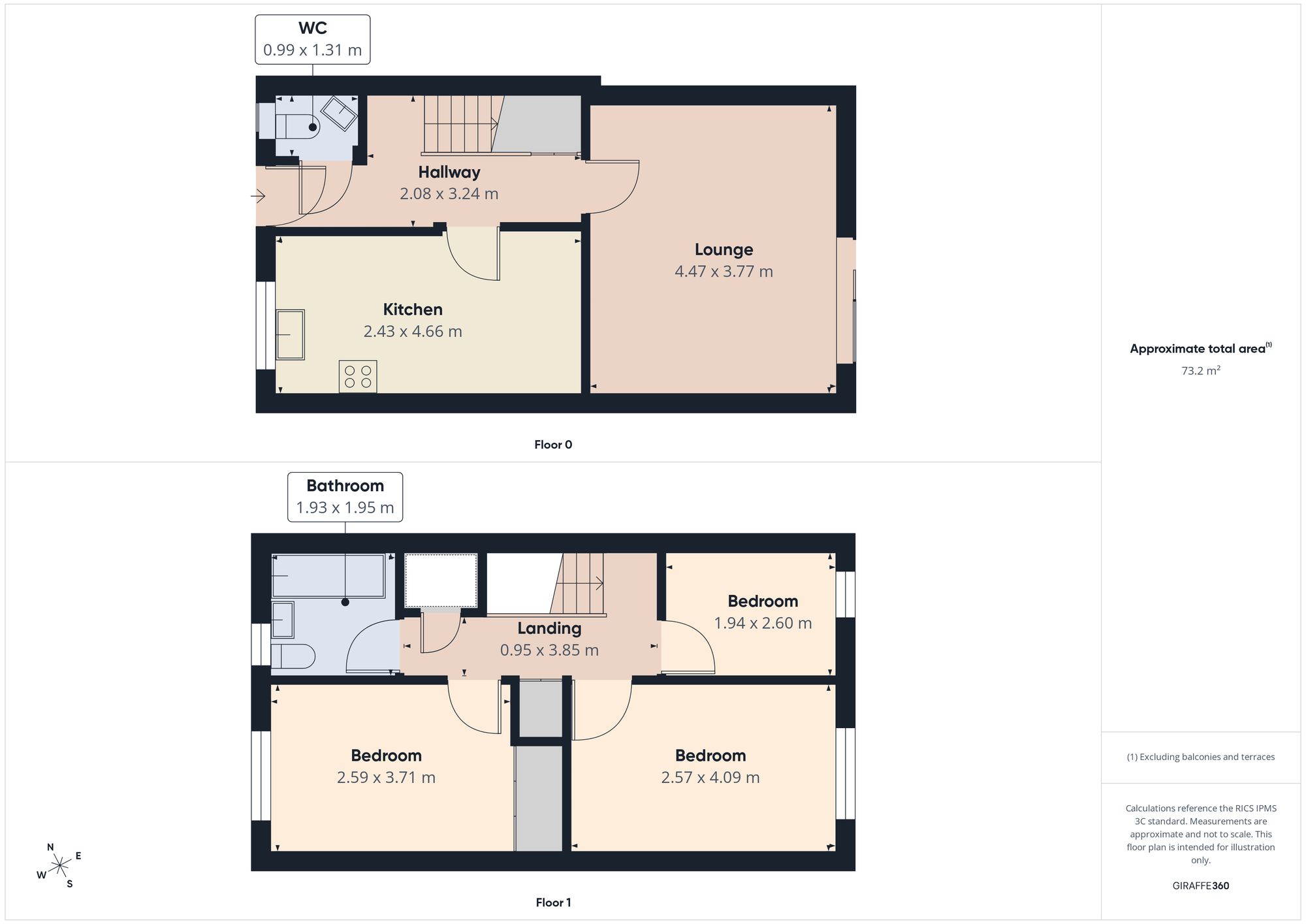 58 Village Heights, Gateshead floorplan