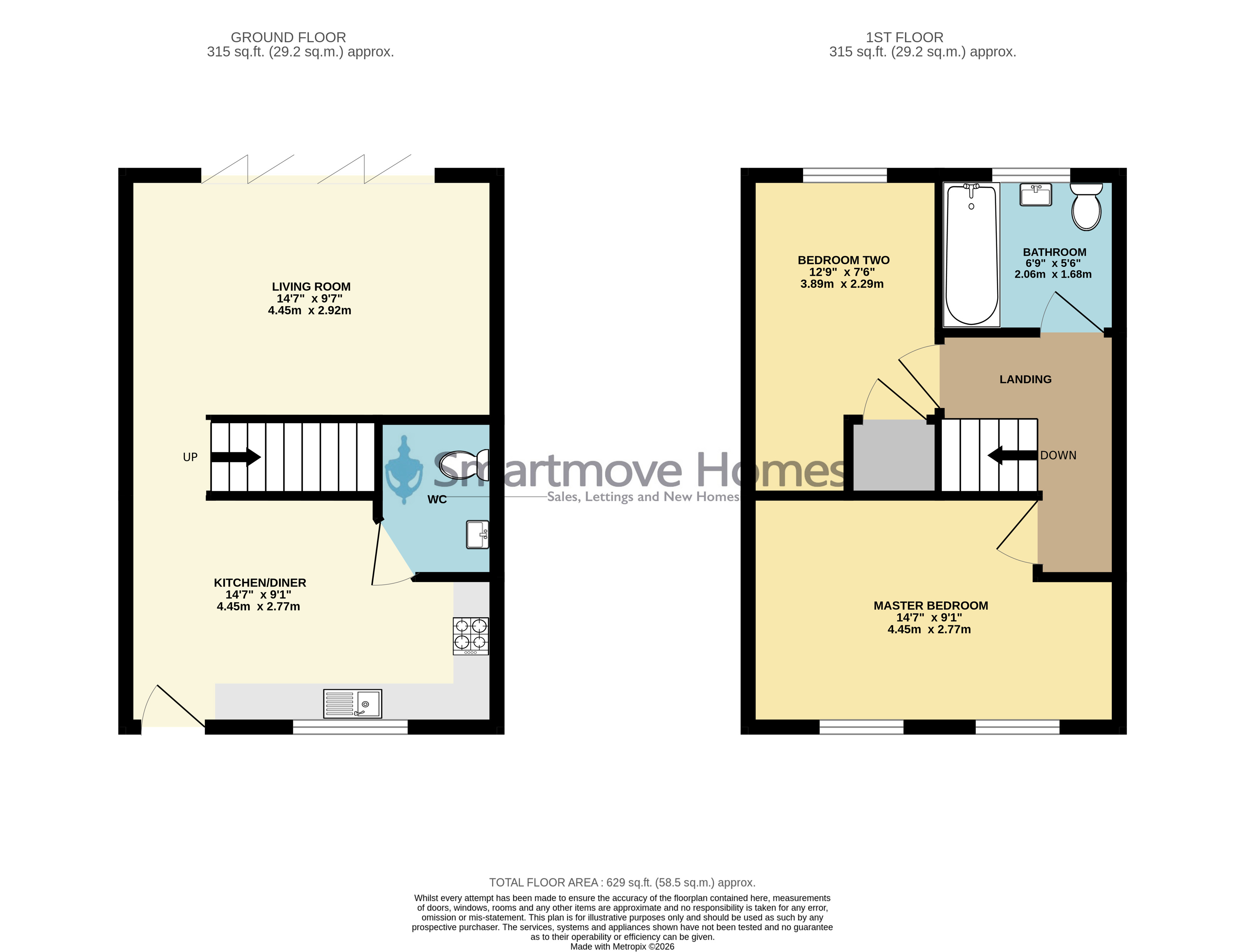 59, White Ash Road, Alfreton floorplan
