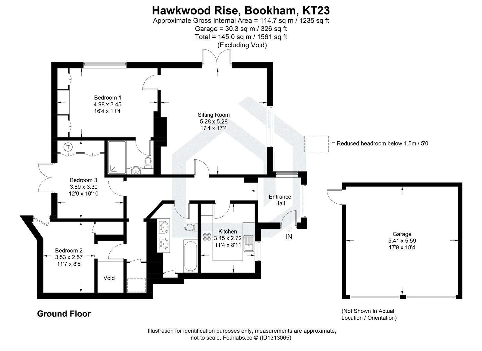 Hawkwood House,Flat 1, Hawkwood Rise, Leatherhead floorplan