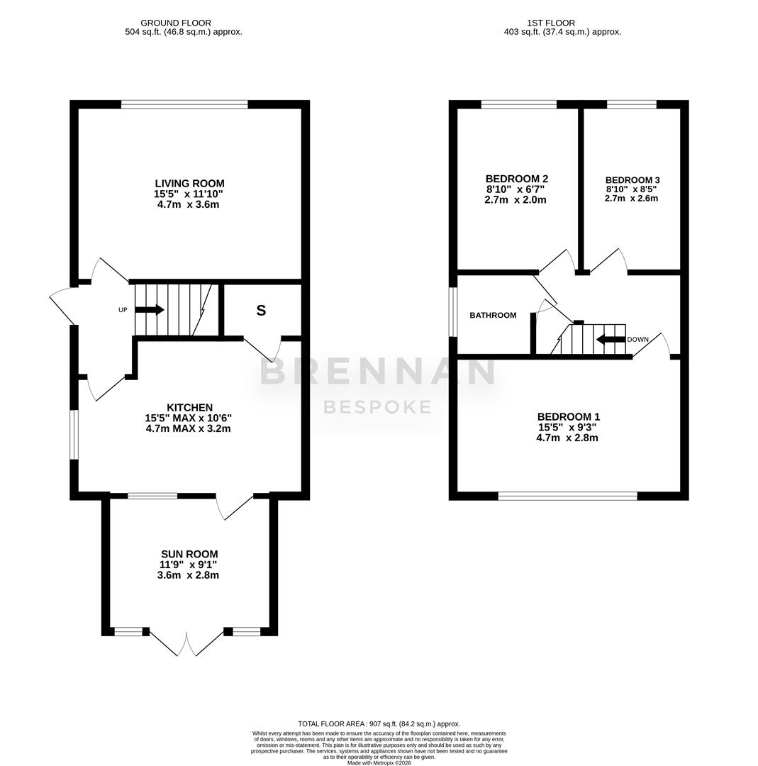104, Churchill Way, Kettering floorplan