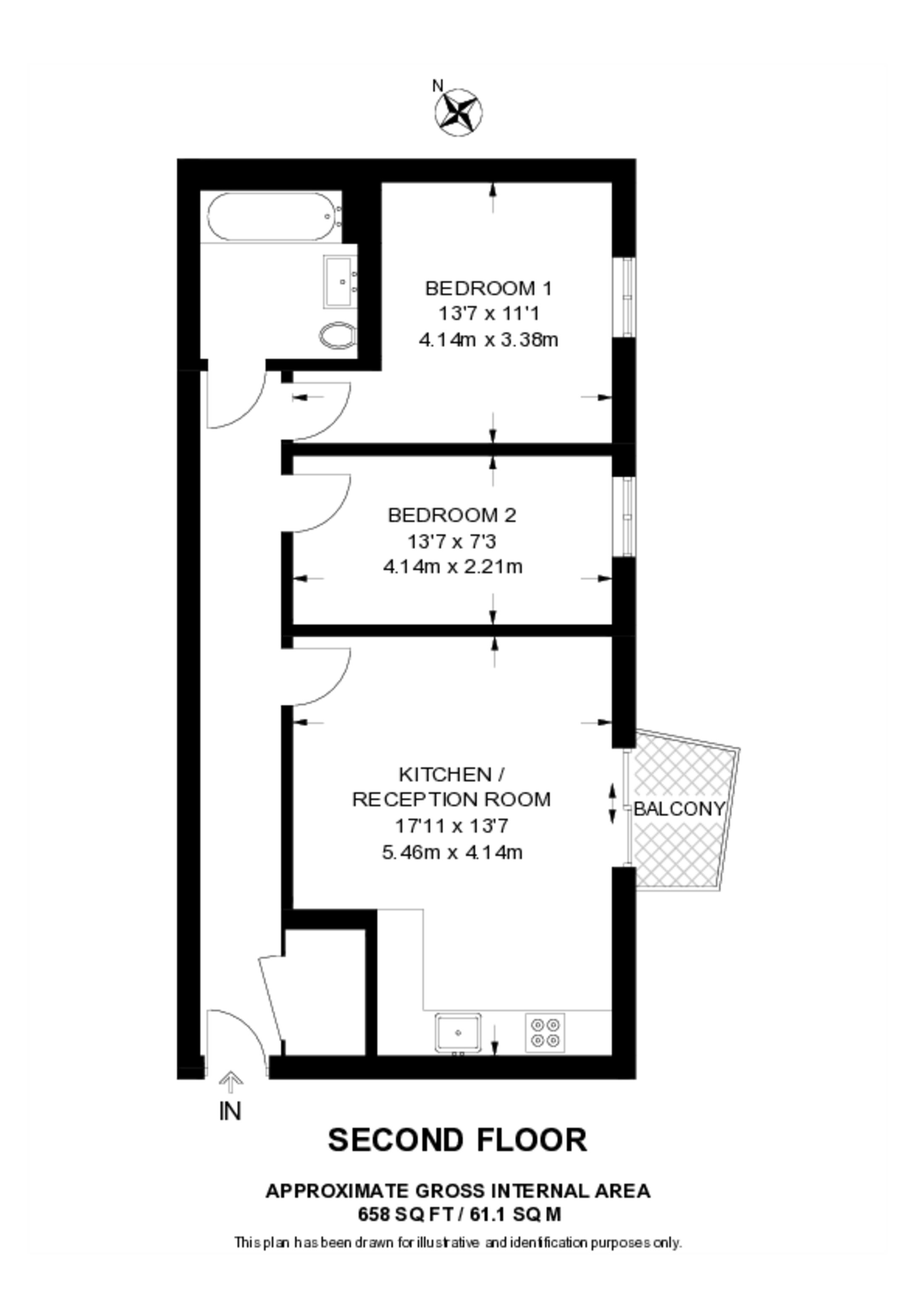 Hereford Road, E3, Bow floorplan