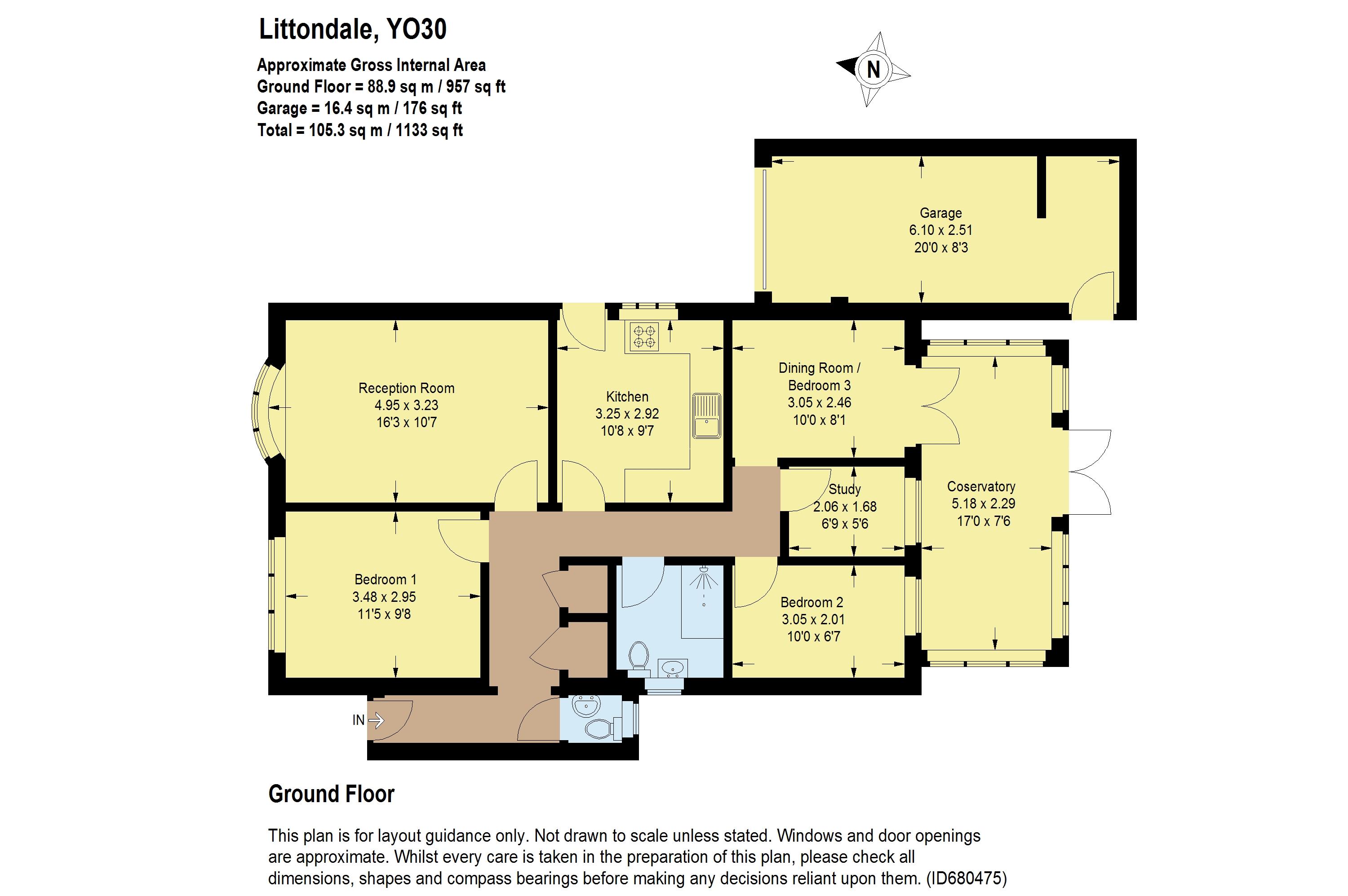 Main Street, Linton On Ouse, York YO30, 2 bedroom detached bungalow for