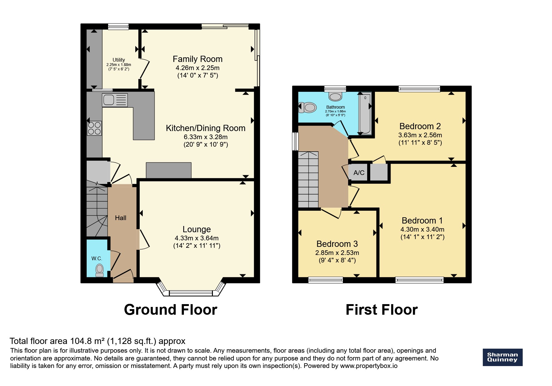 15, Churchfield Way, Peterborough floorplan
