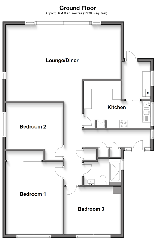 Stanley Road, Whitstable, Kent CT5, 3 bedroom detached bungalow for