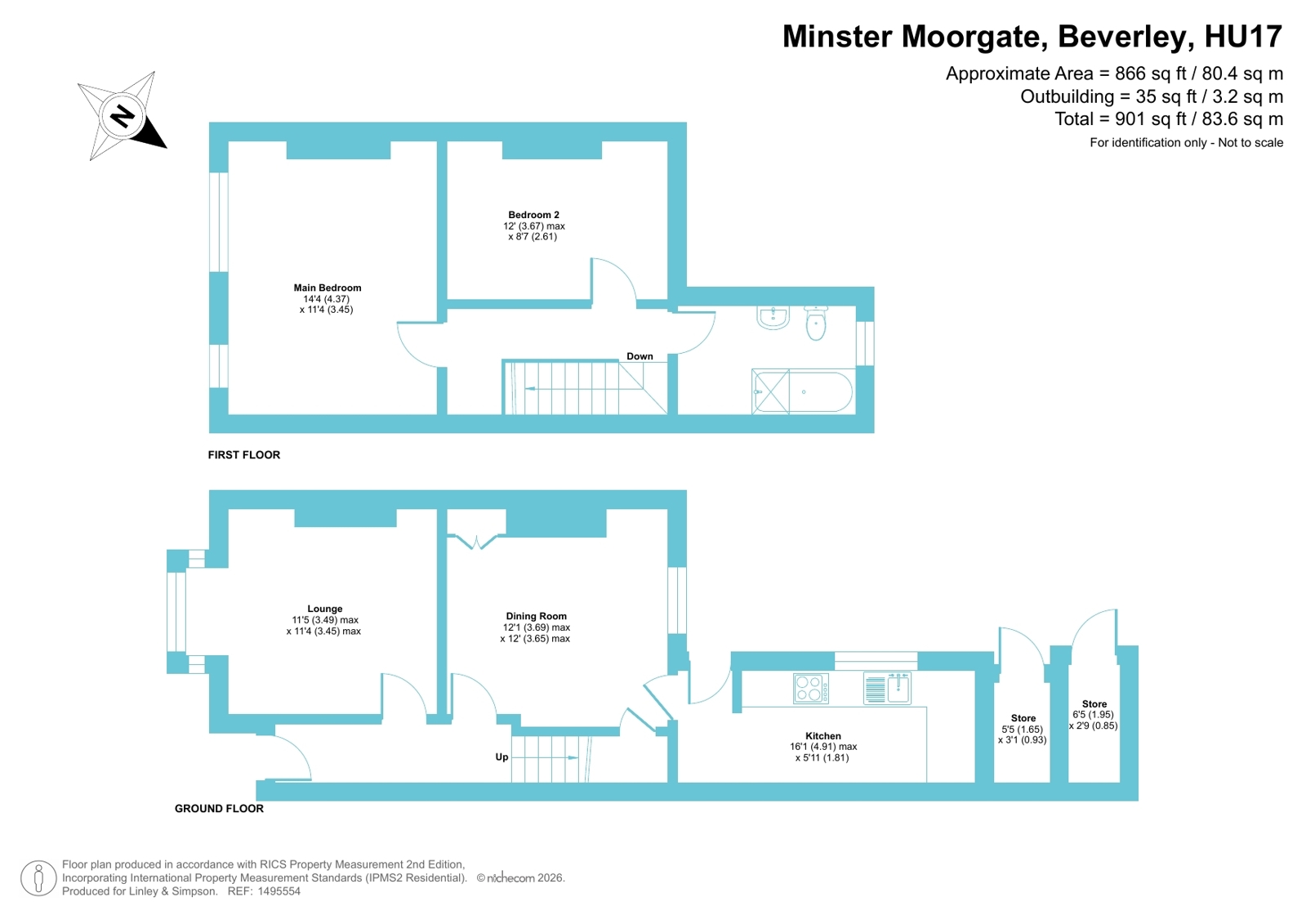 100, Minster Moorgate, Beverley floorplan