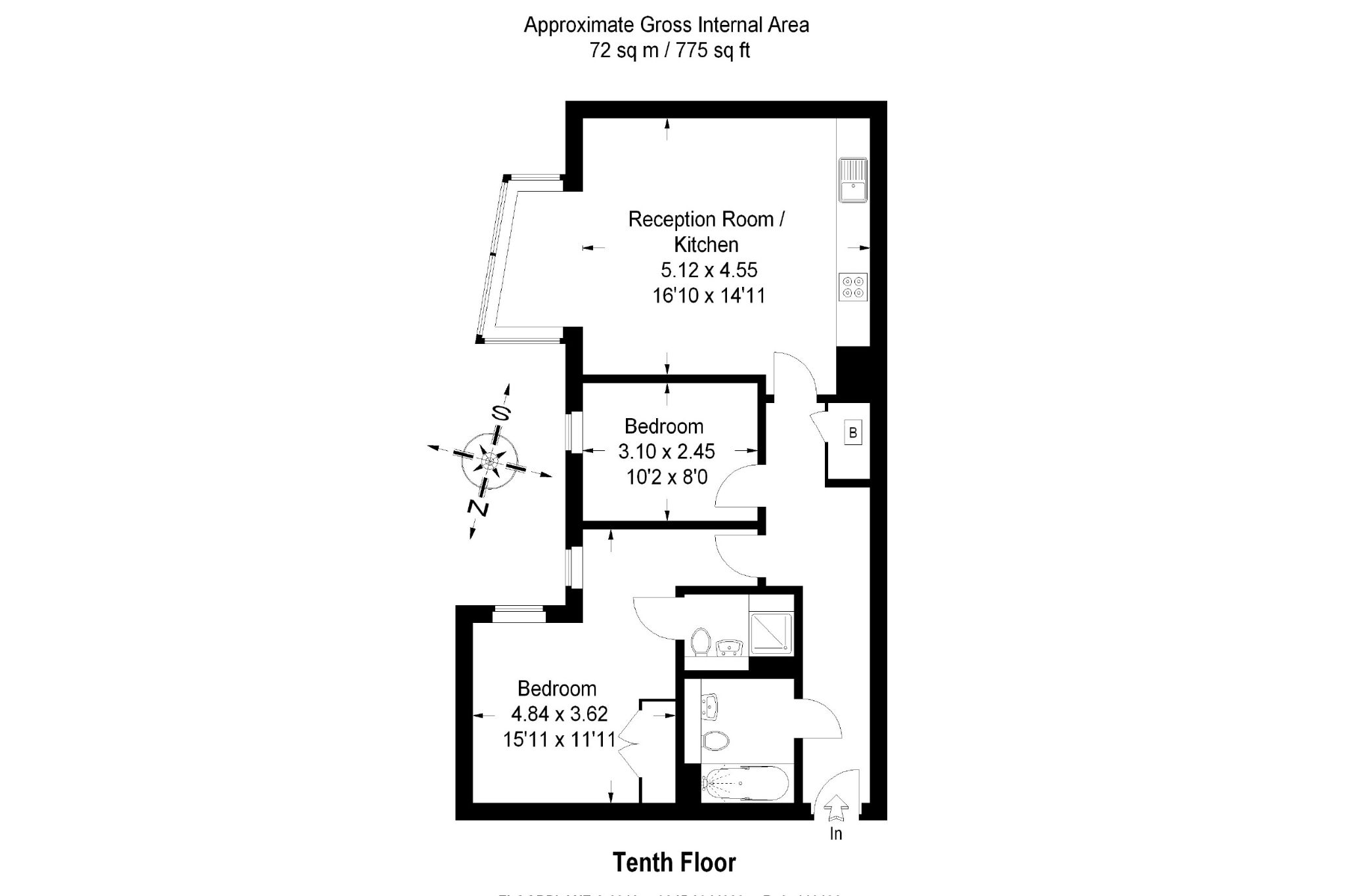4 Merchant Square, 1001,4, Merchant Square, London floorplan