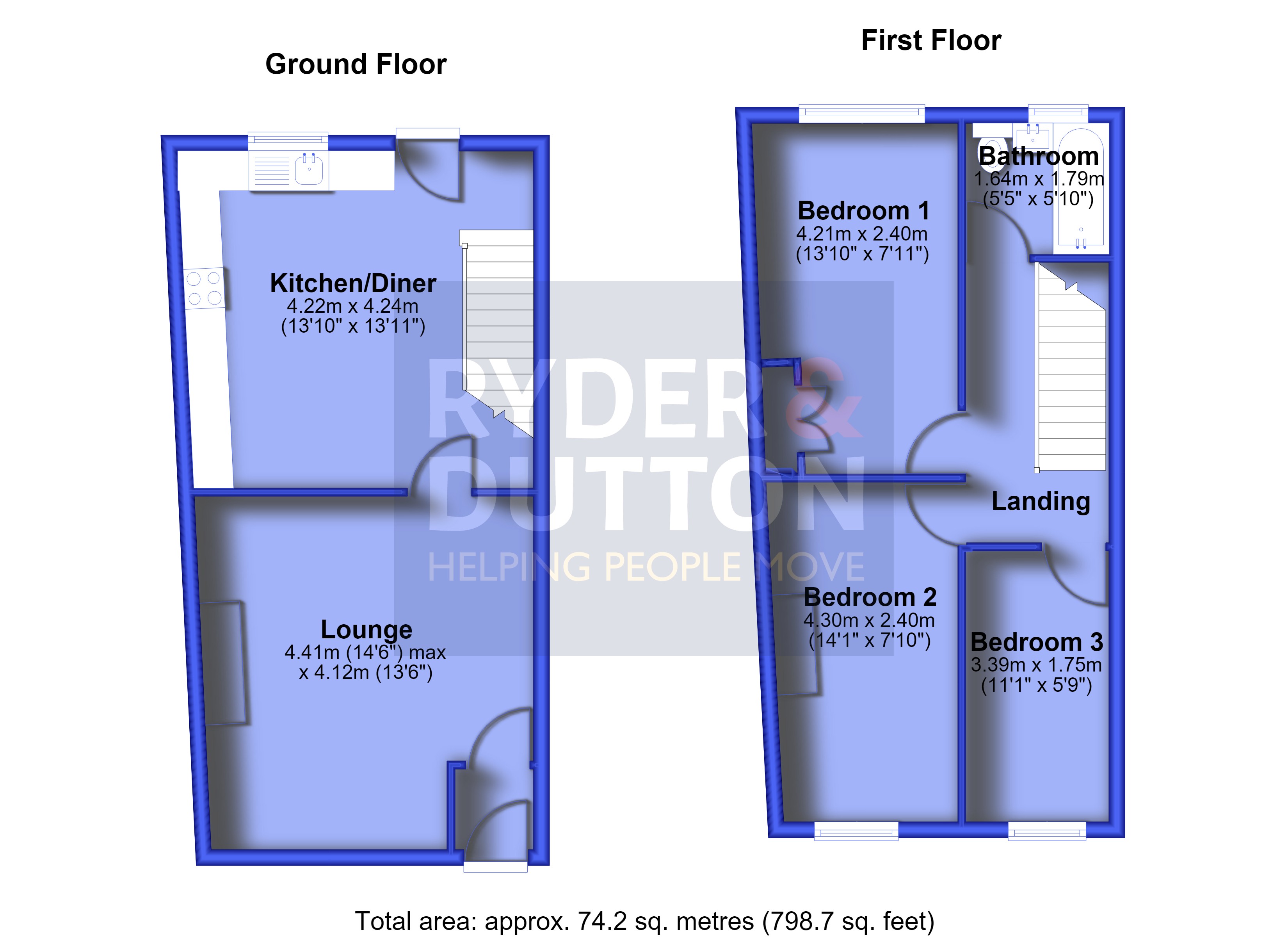 10, Daisy Street, Oldham floorplan