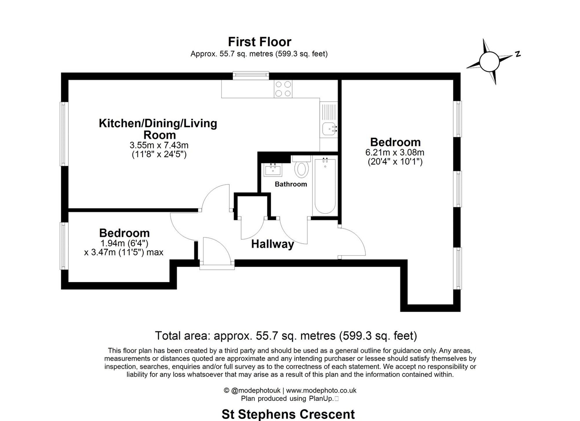 3 St. Stephens Crescent, Grays floorplan
