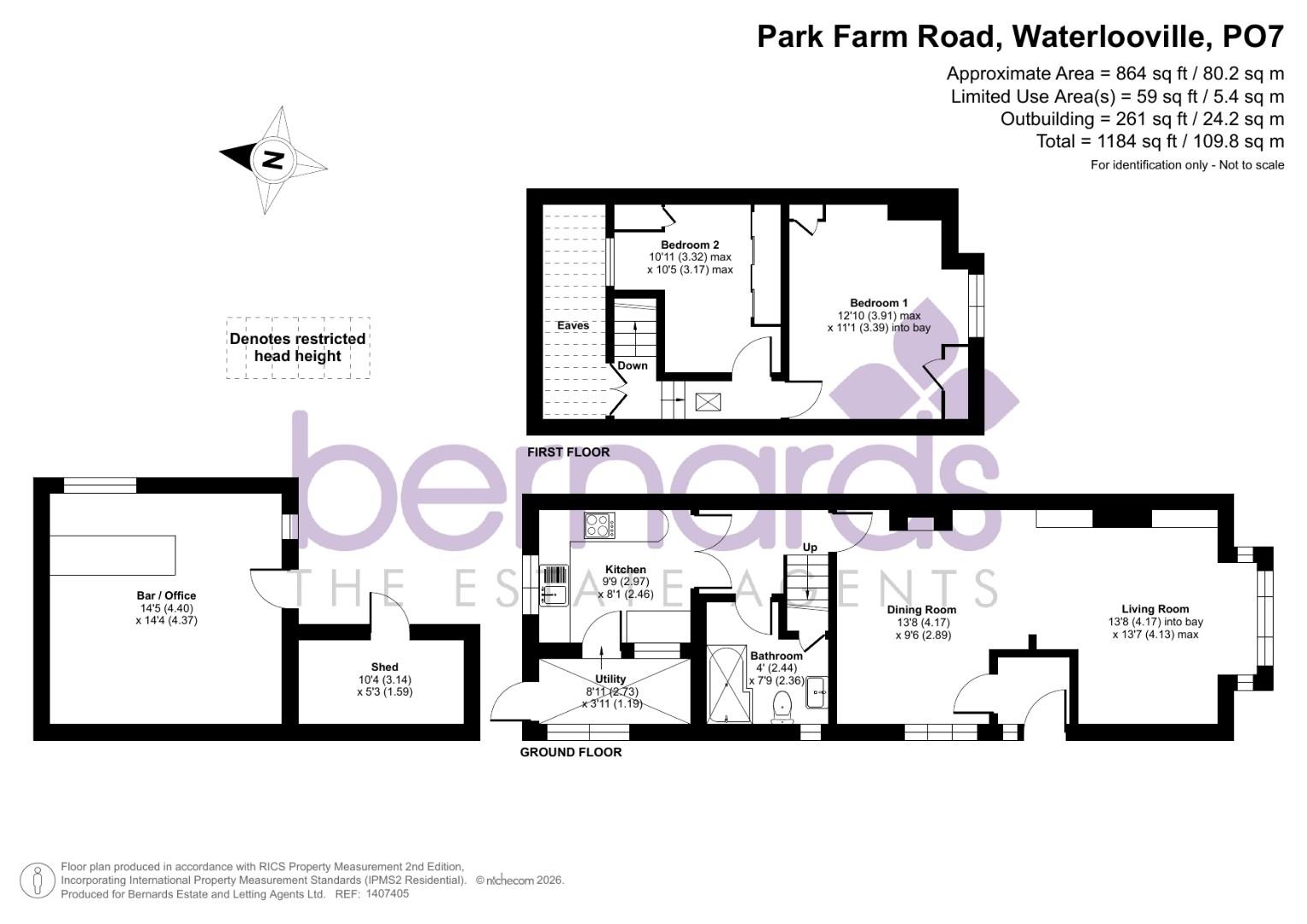 15, Park Farm Road, Waterlooville floorplan