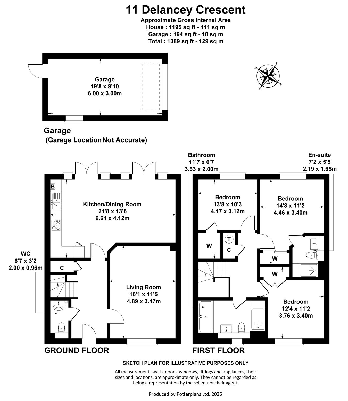 11, Delancey Crescent, Cheltenham floorplan