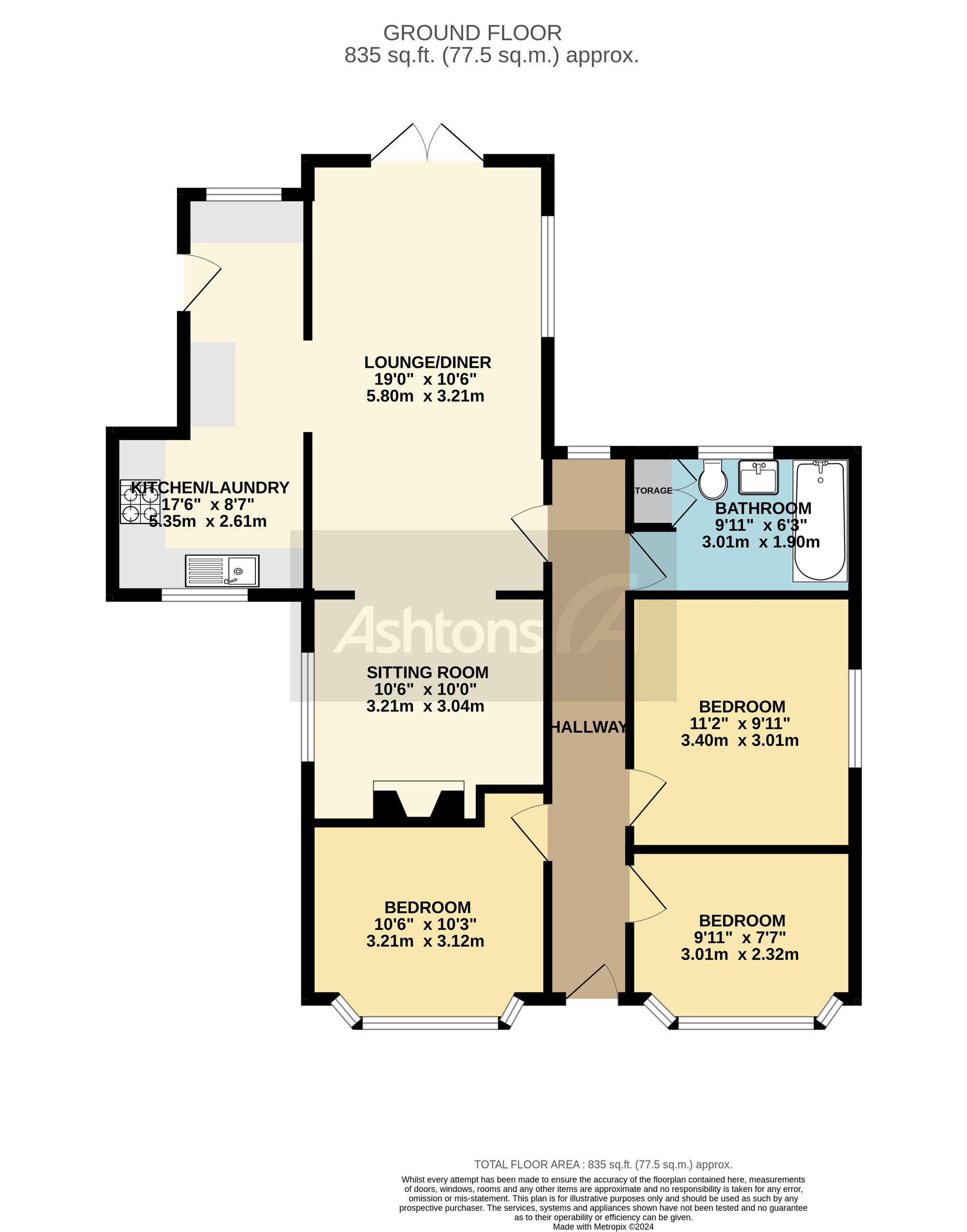 32 Birtles Road, Warrington floorplan