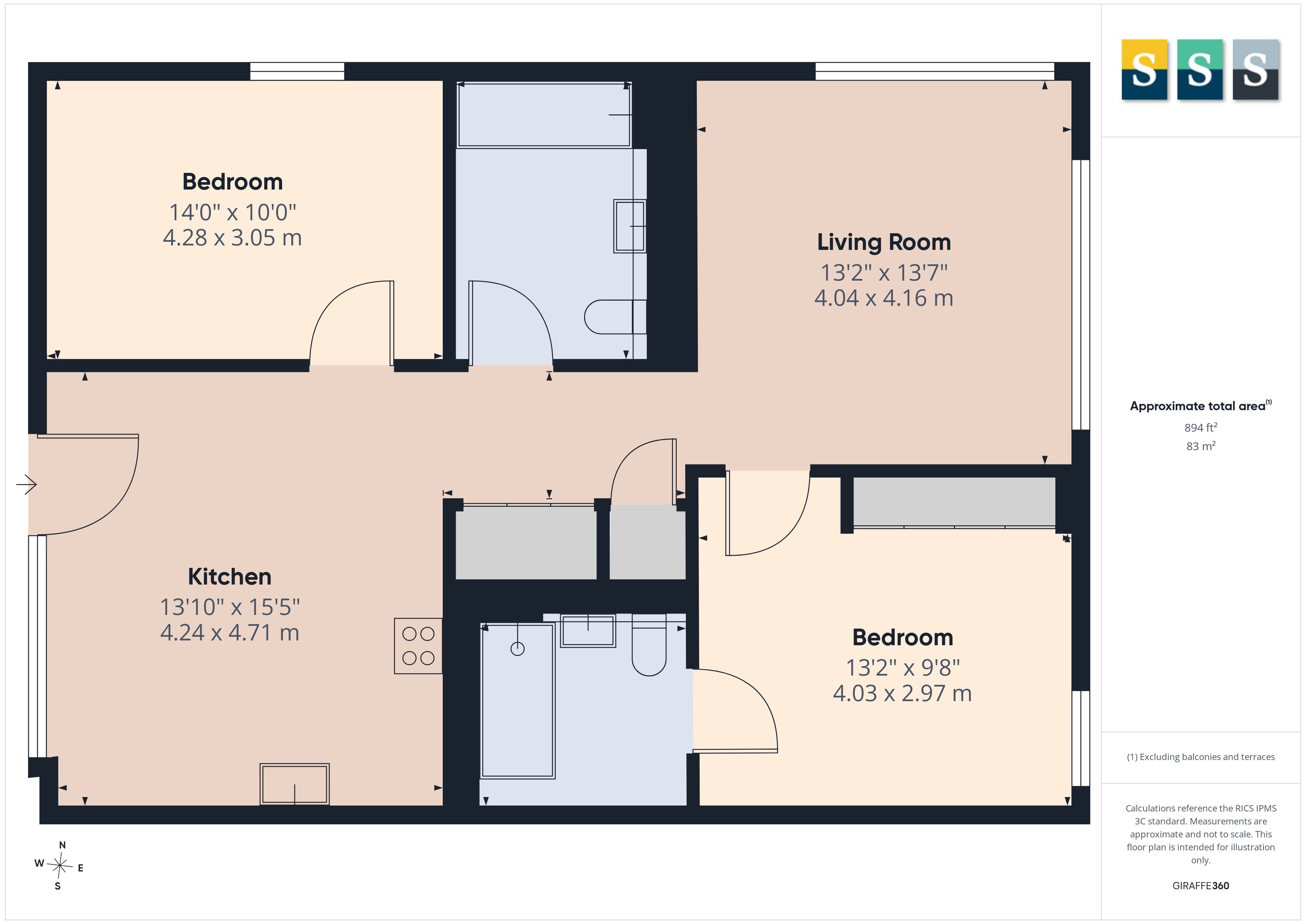Horsell Moor, Surrey floorplan