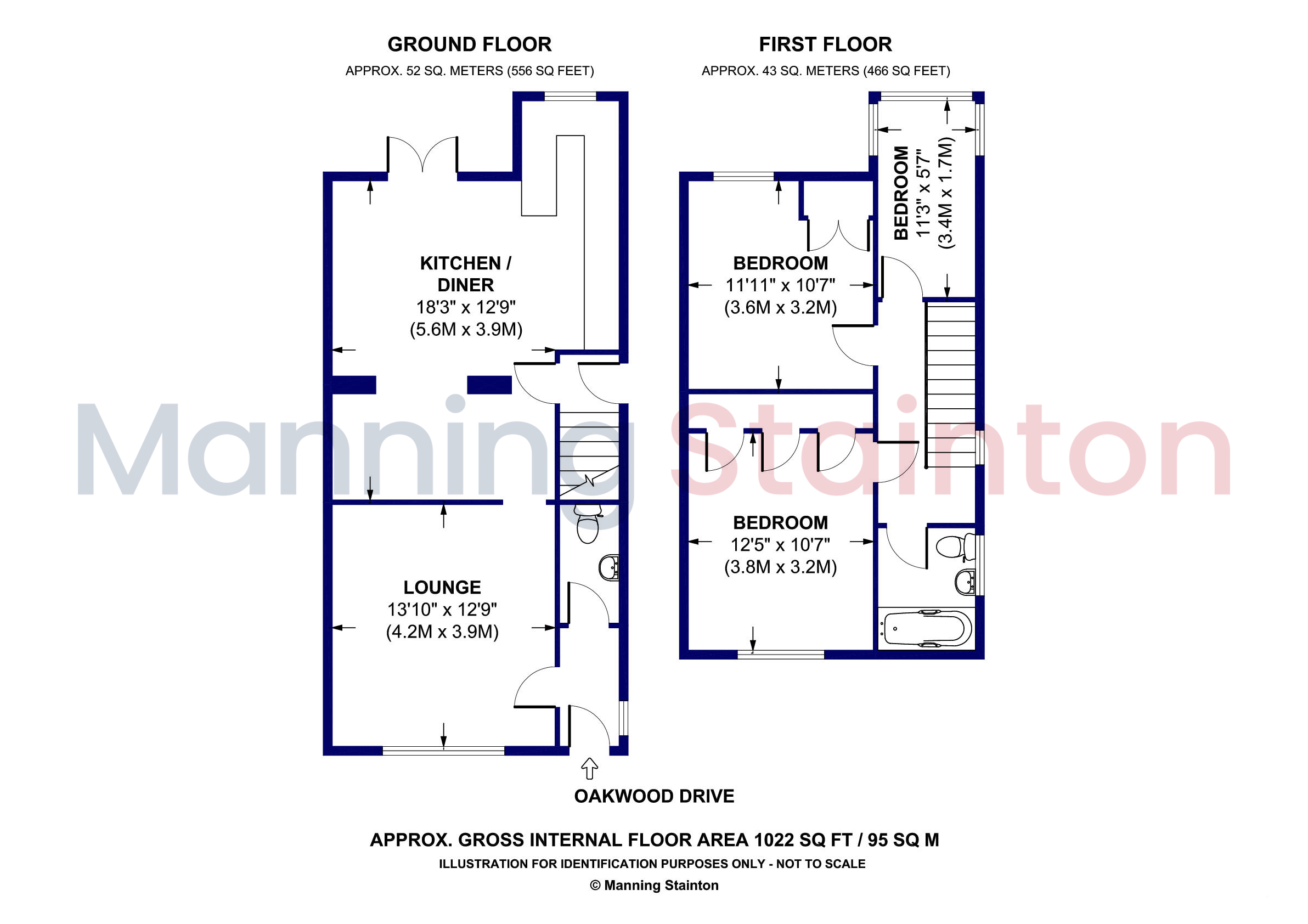8, Oakwood Drive, Leeds floorplan