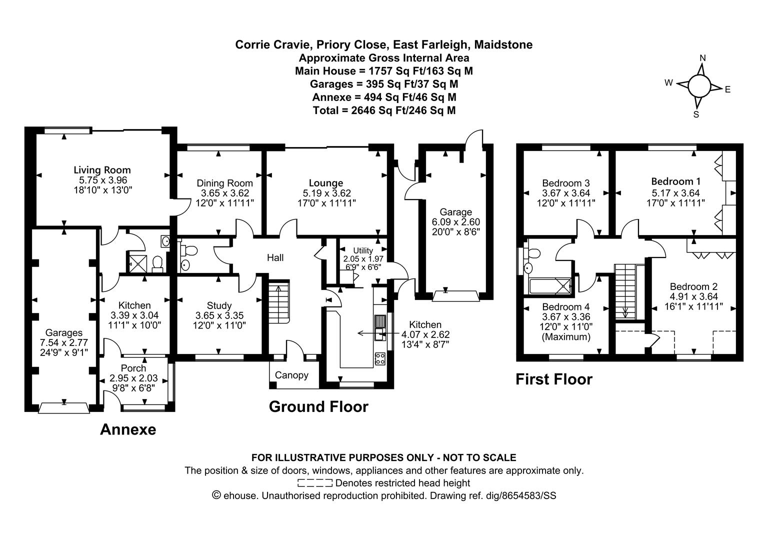 Corrie Cravie, Priory Close, Maidstone floorplan
