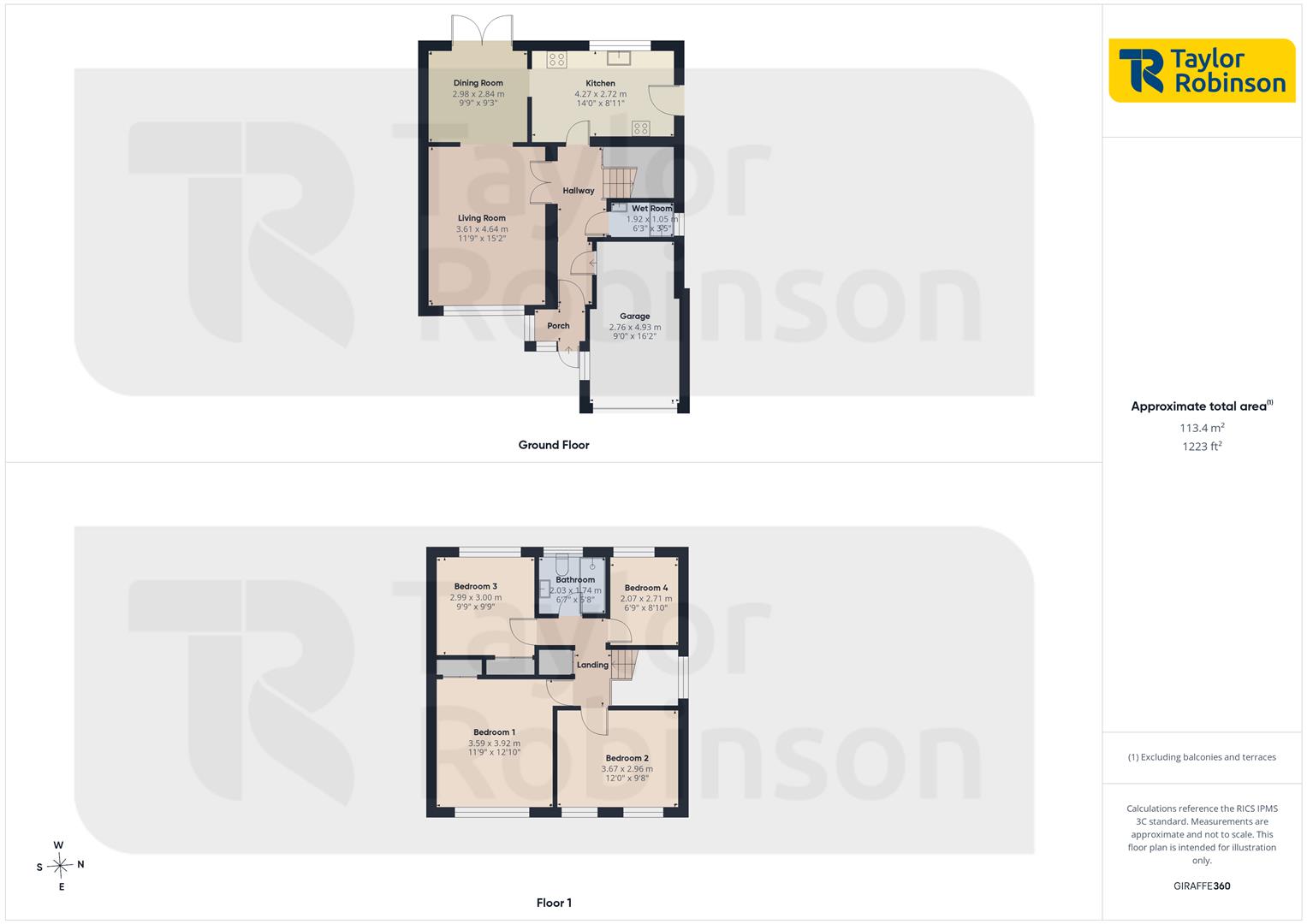 16, Somerville Drive, Crawley floorplan