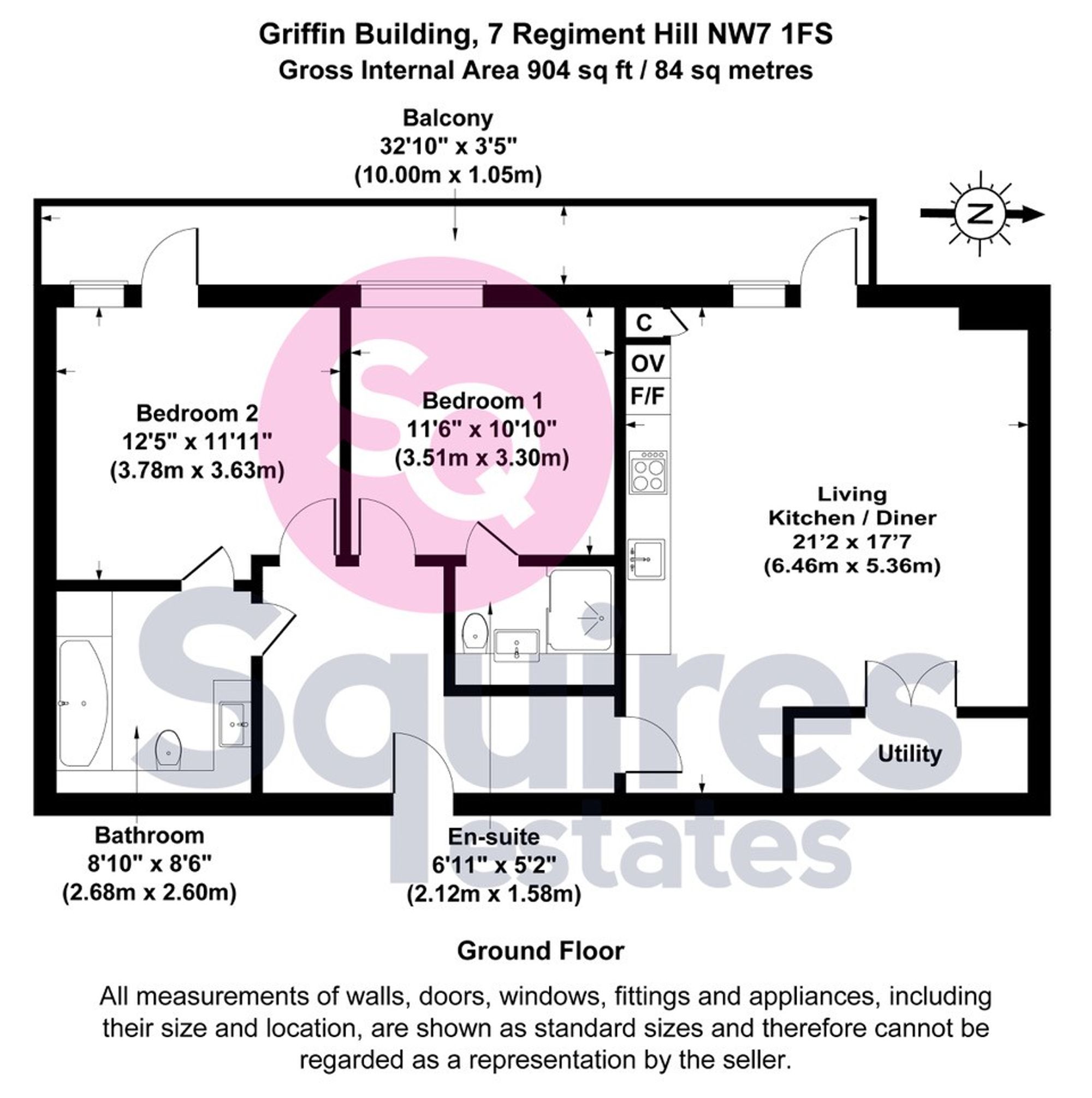 Flat 3, Griffin Building, London floorplan