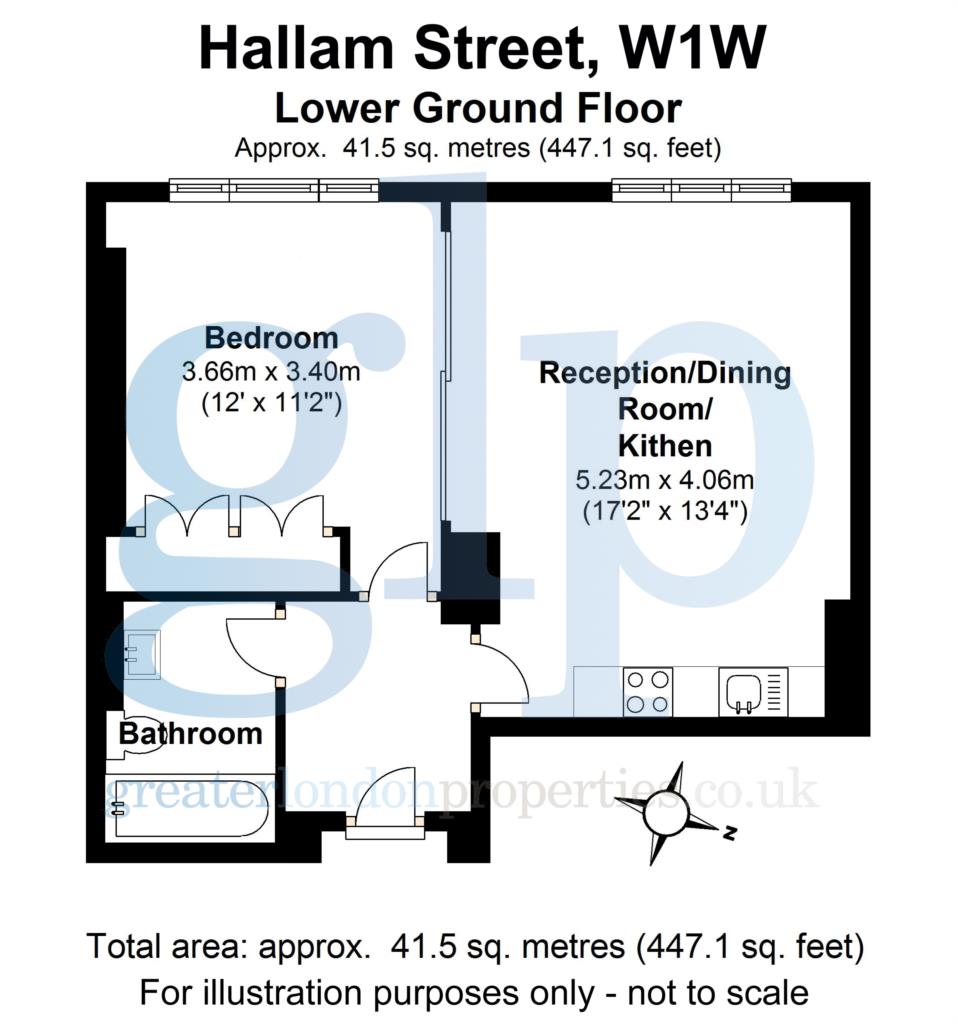 1 Bedrooms Flat to rent in Hallam Street, Marylebone W1W