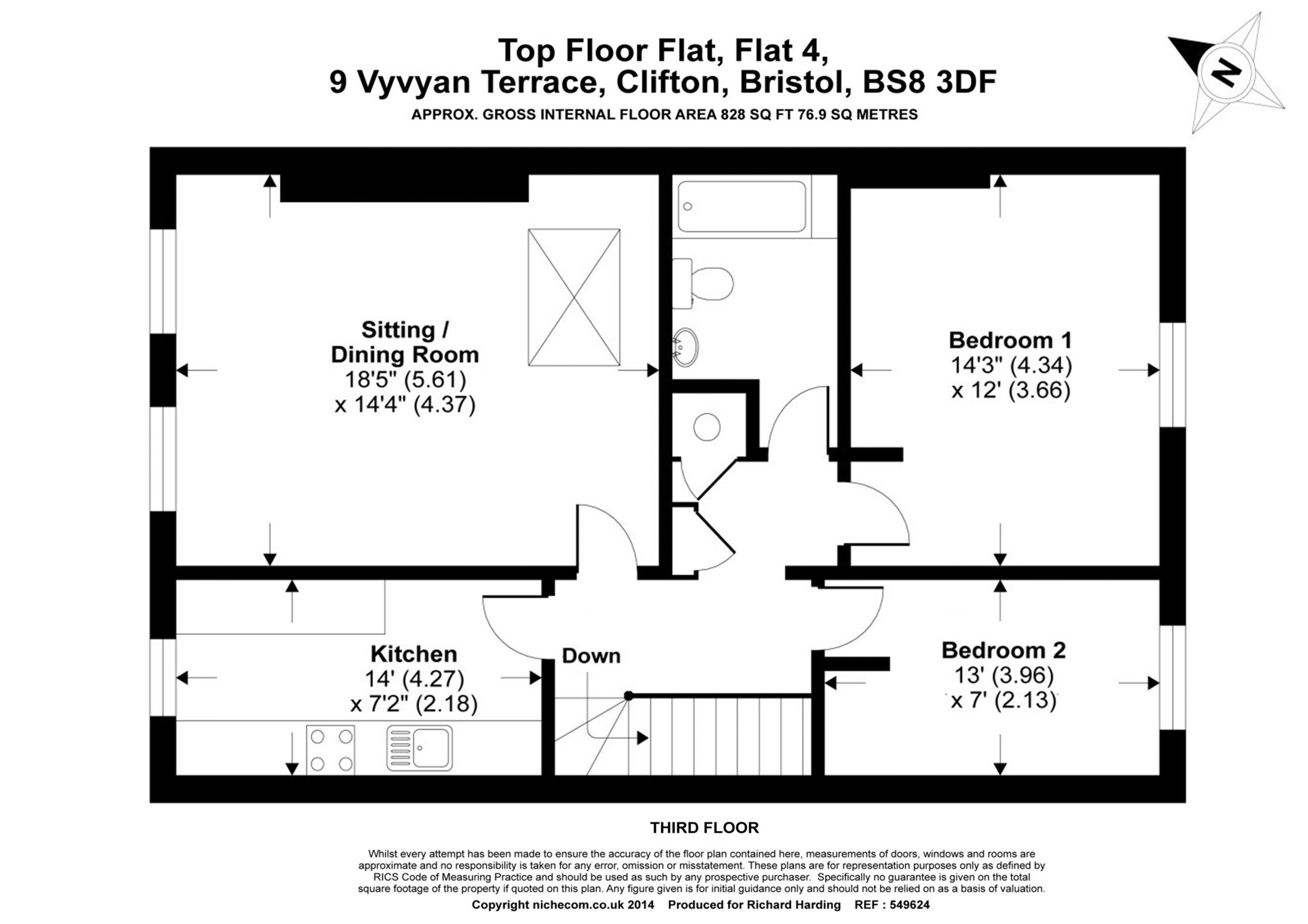 Vyvyan Terrace, Bristol floorplan