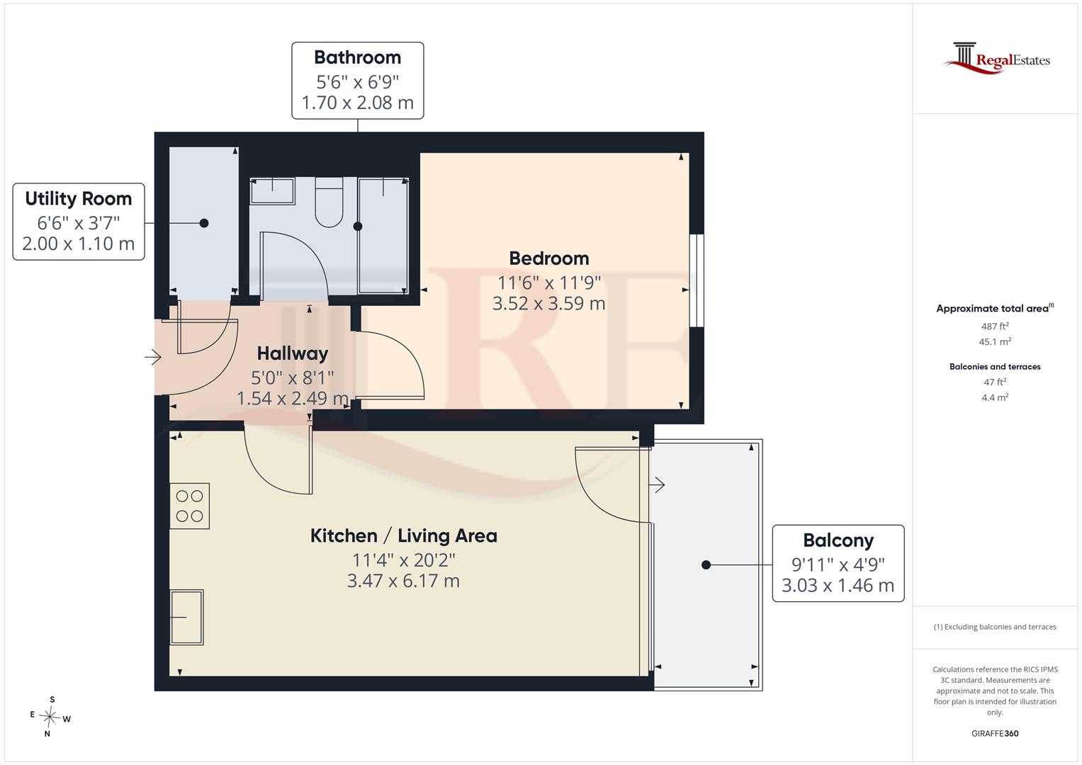 Flat 23, 8, Hillside, London floorplan