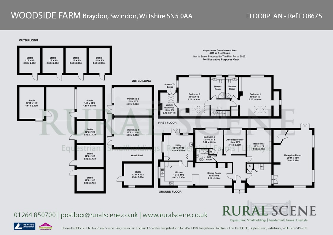 WOODSIDE FARM, Braydon SN5, Swindon floorplan