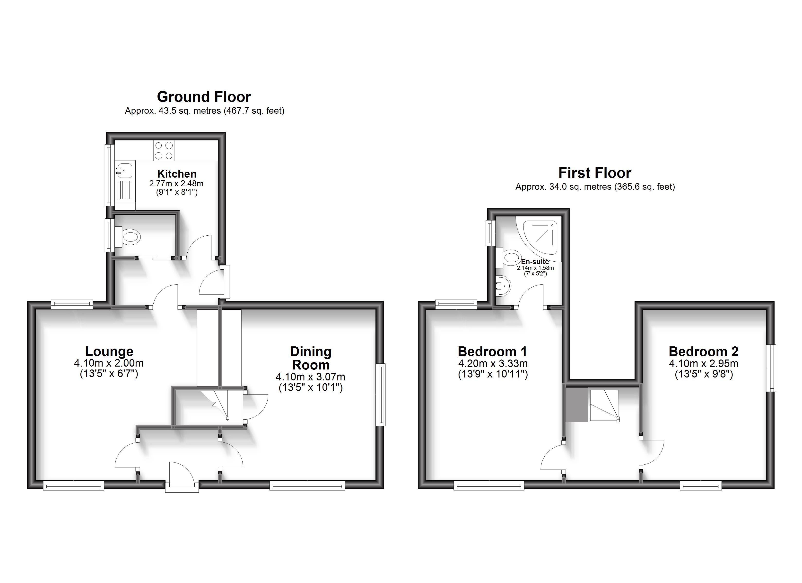 White Horse Hill, Hawkinge, Folkestone CT18, 2 bedroom terraced house to rent 63701591