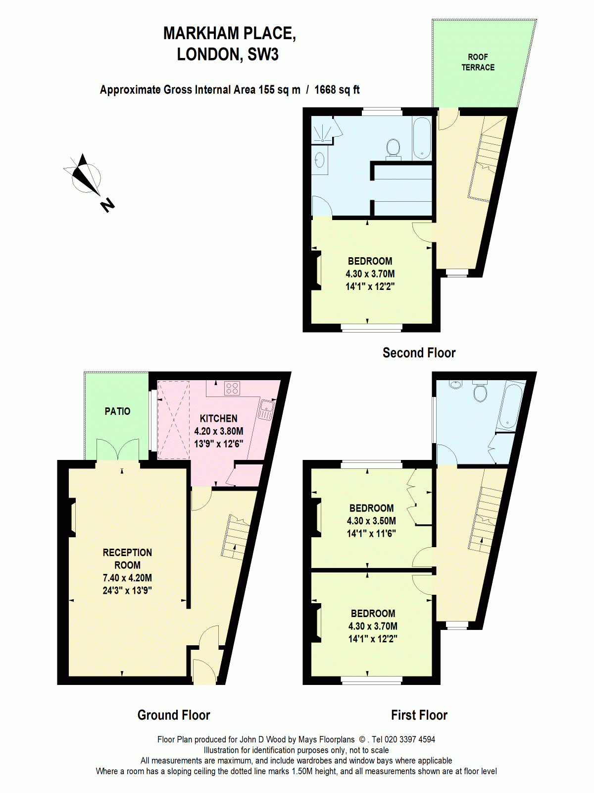 3 Bedrooms Semi-detached house for sale in Markham Place, London SW3