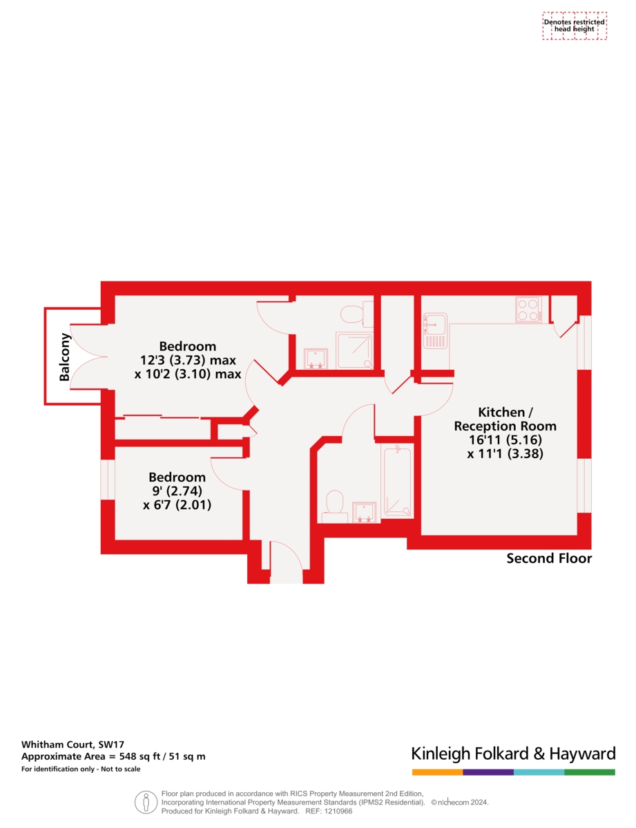 11 Whitham Court, 76, Upper Tooting Road, London floorplan