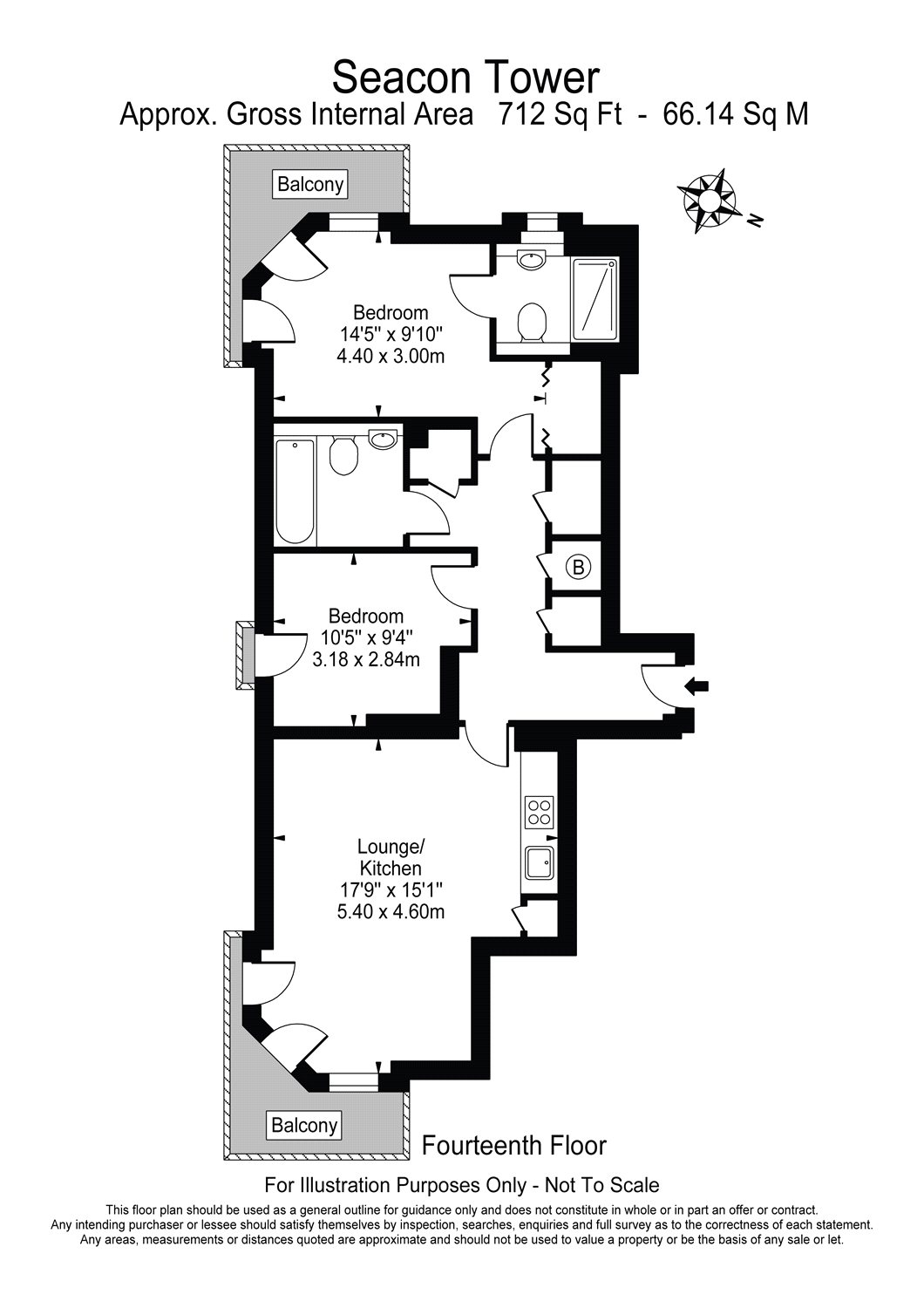 2 Bedrooms Flat to rent in Seacon Tower, Seacon Wharf E14