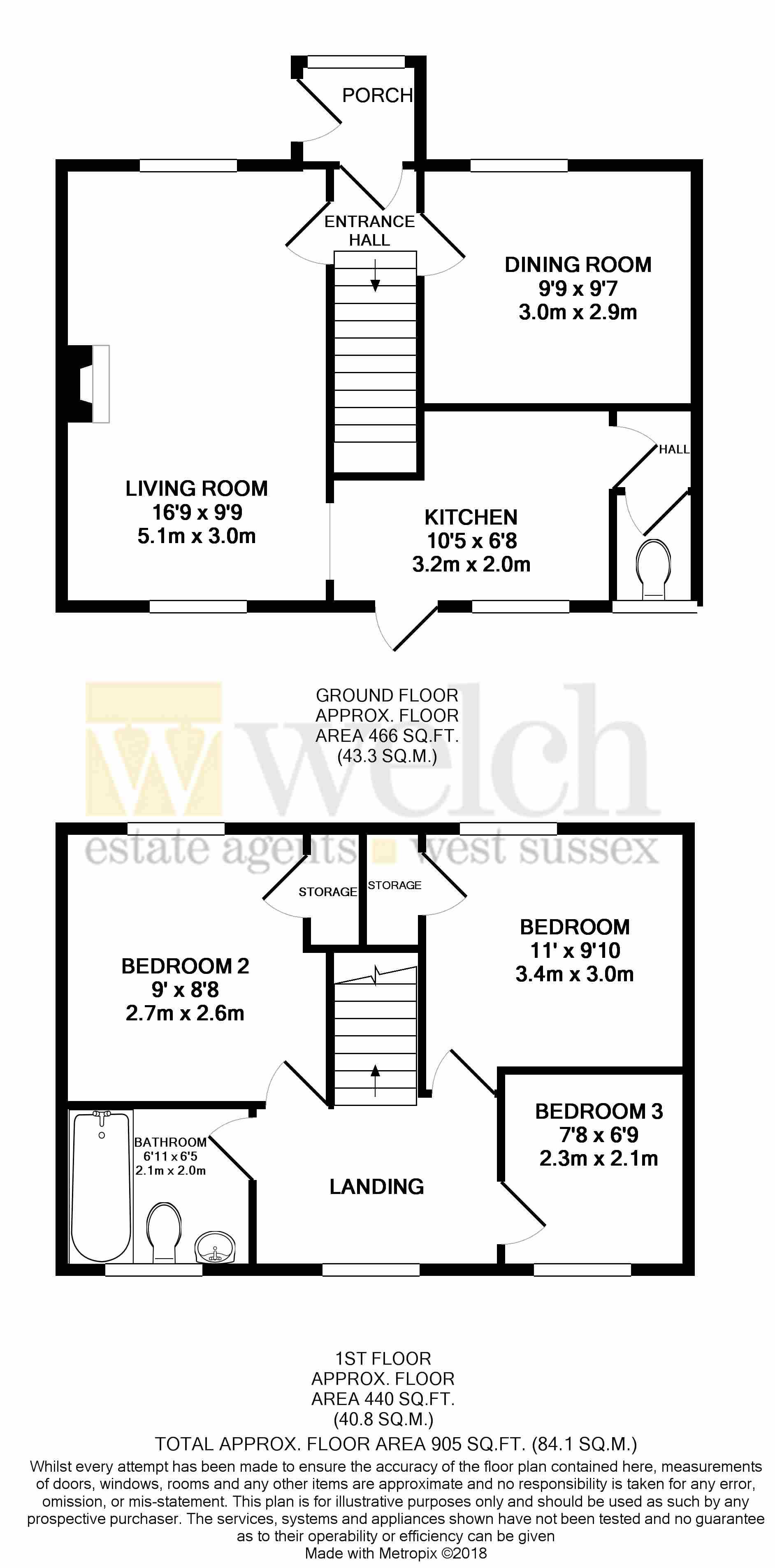 3 Bedrooms Terraced house for sale in Chiltern Crescent, Durrington, West Sussex BN13