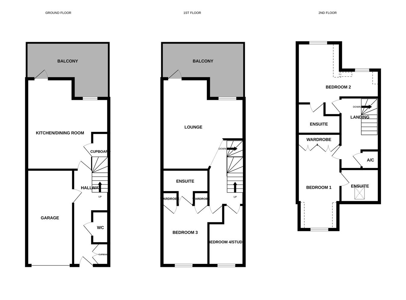 26, King Johns Court, Tewkesbury floorplan