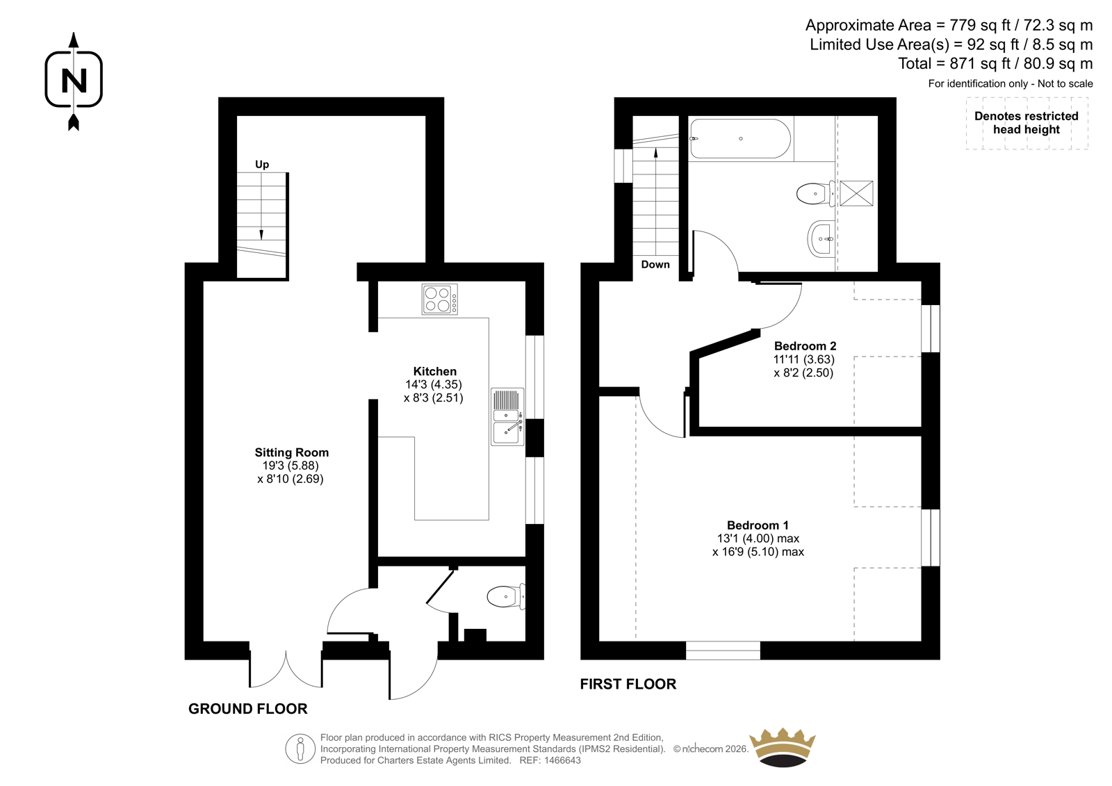12b, Old Cove Road, Fleet floorplan