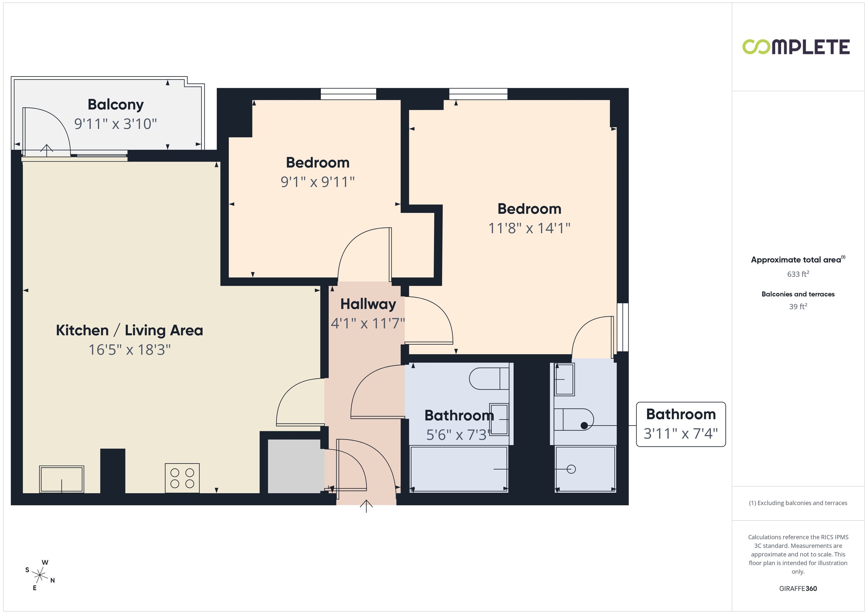 Apt 151 (Plot 2603) The Assembly, 1 Cambridge Street, Manchester floorplan