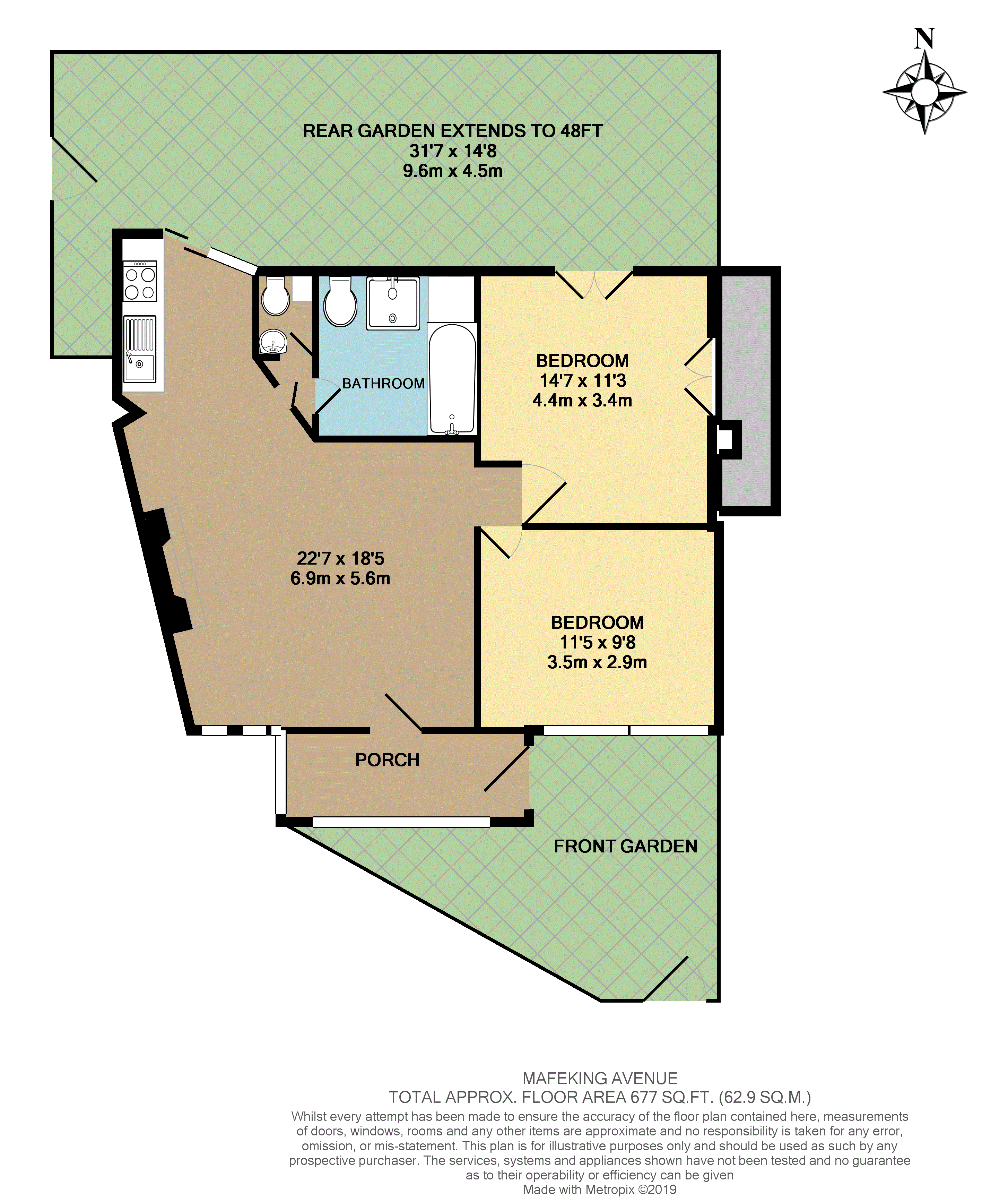 2 Bedrooms Flat to rent in Mafeking Avenue, Brentford TW8