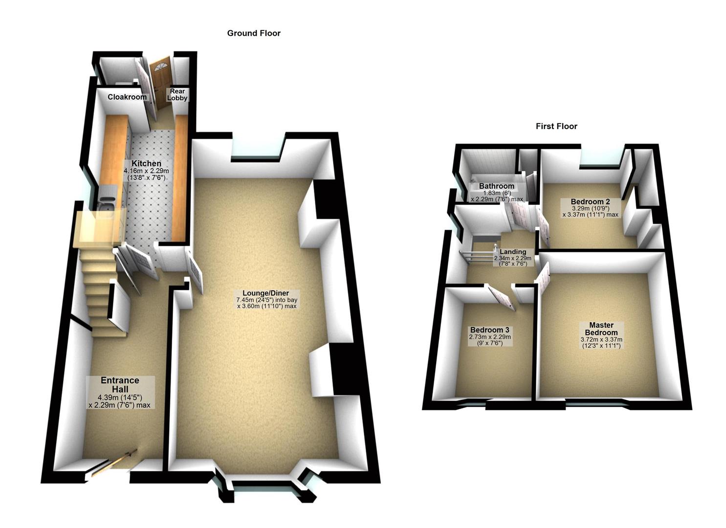 Ayres Drive, Stanground, Peterborough PE2, 3 bedroom semidetached