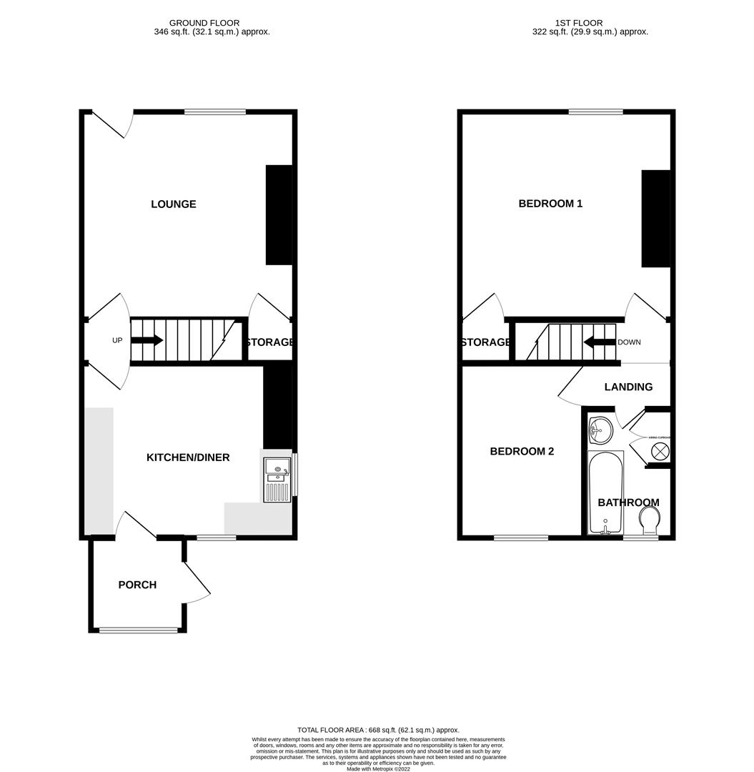 Doncaster Road, Crofton, Wakefield WF4, 2 bedroom end terrace house for