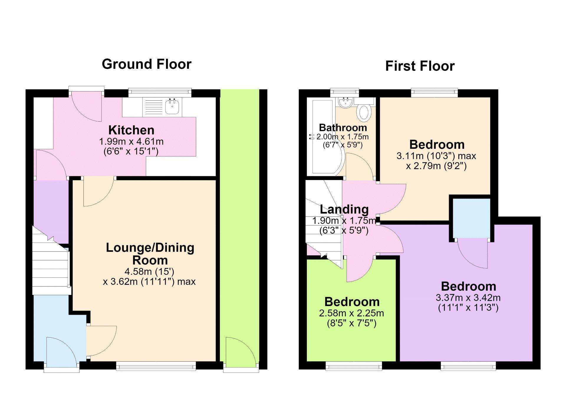 191, Maesglas Crescent, Newport floorplan